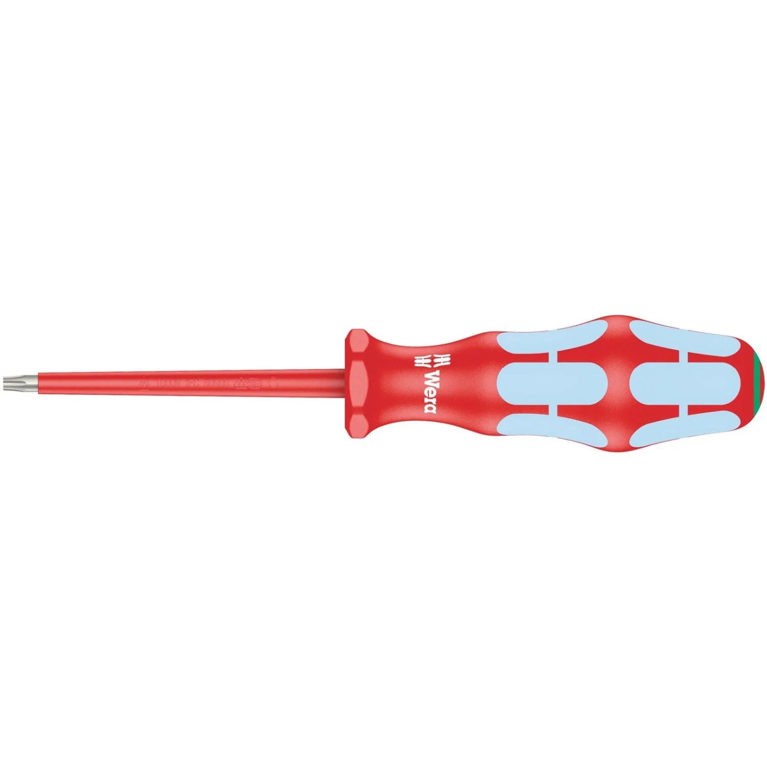 Wera 3167 I VDE Insulated Torx Screwdriver, Stainless Steel, Torx 15x80-mm. - Image 1