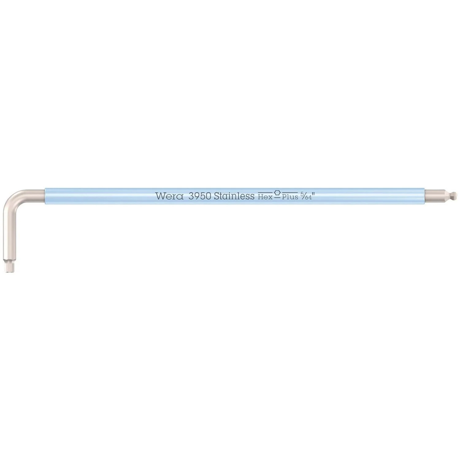 Wera 3950 Spkl Multicolour Imperial L-Keys, Imperial, Stainless, 5/64-in.x101-mm. - Image 1