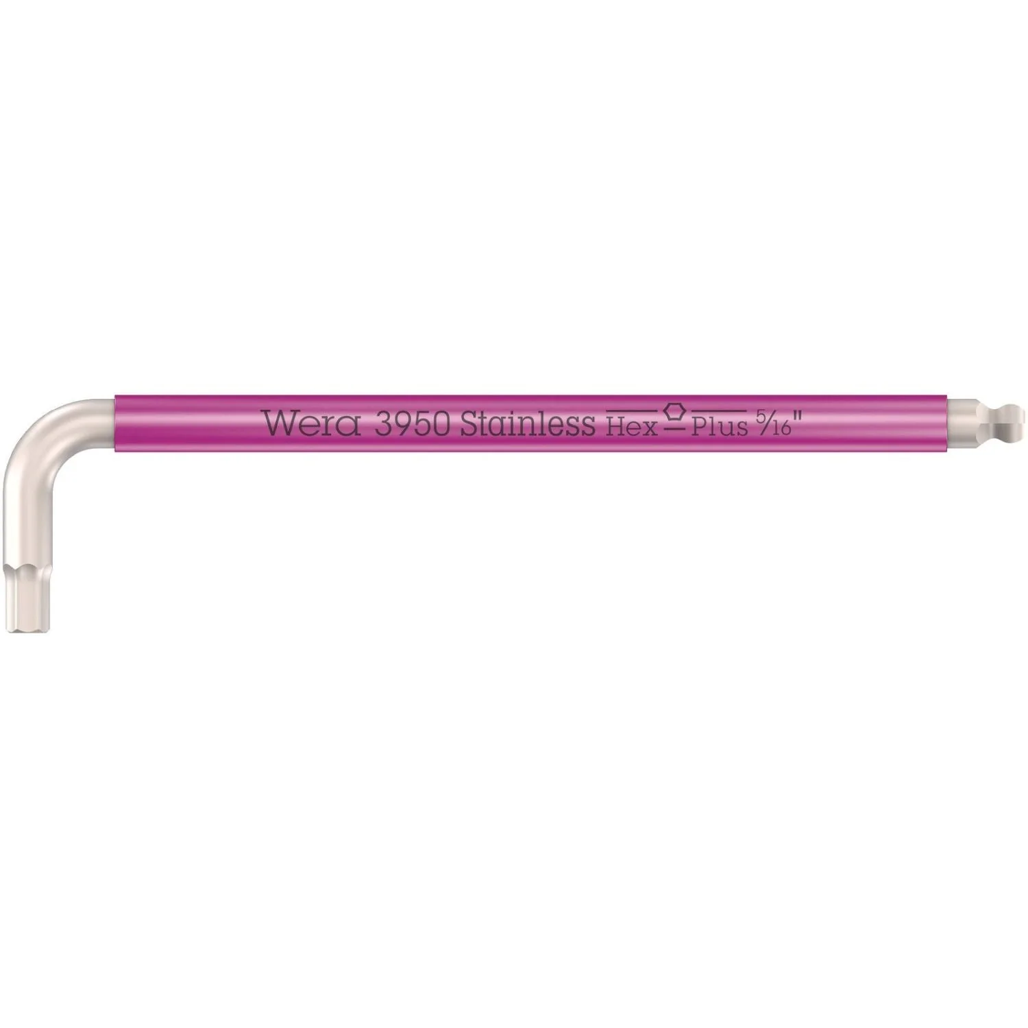 Wera 3950 Spkl Multicolour Imperial L-Keys, Imperial, Stainless, 5/64-in.x101-mm. - Image 2