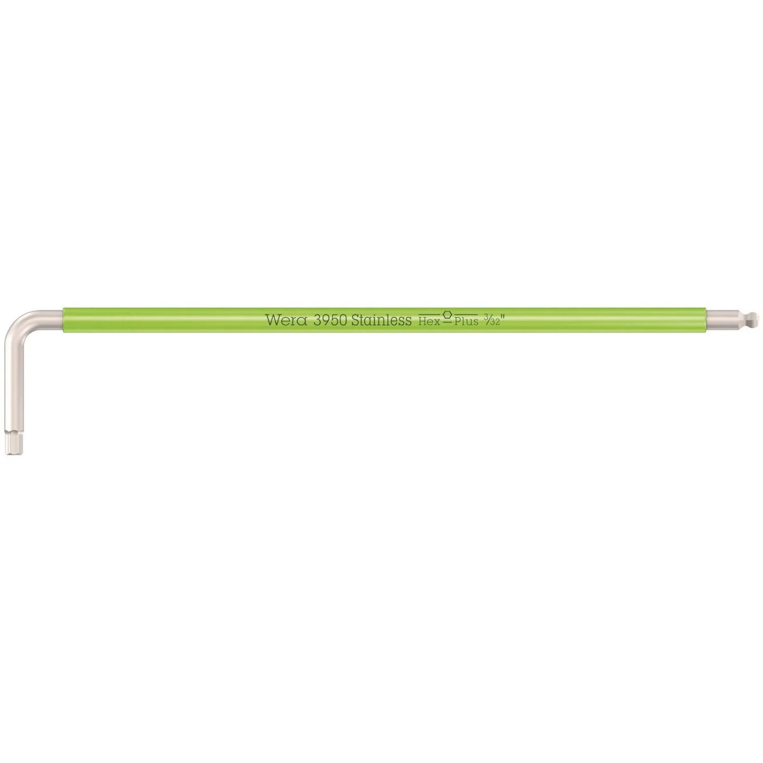 Wera 3950 Spkl Multicolour Imperial L-Keys, Imperial, Stainless, 3/32-in.x112-mm. - Image 1