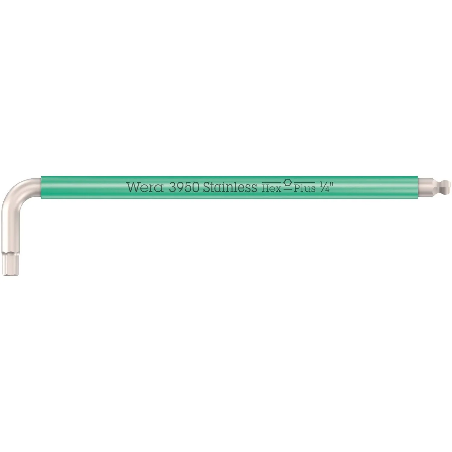 Wera 3950 Spkl Multicolour Imperial L-Keys, Imperial, Stainless, 1/4-in.x185-mm. - Image 1
