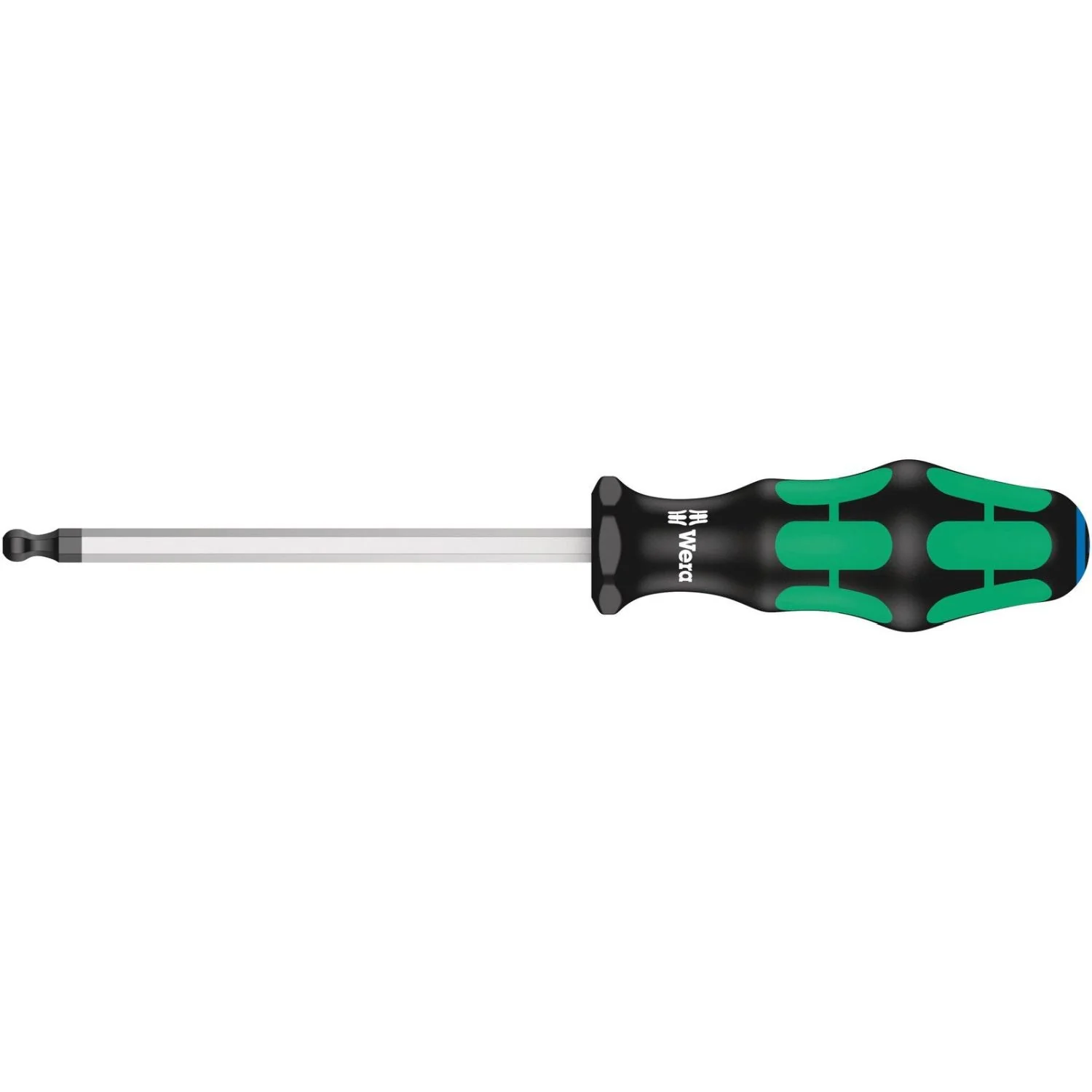 Wera 352 Ball End Screwdriver For Hexagon Socket Screws, 1/4-in.x125-mm. - Image 1