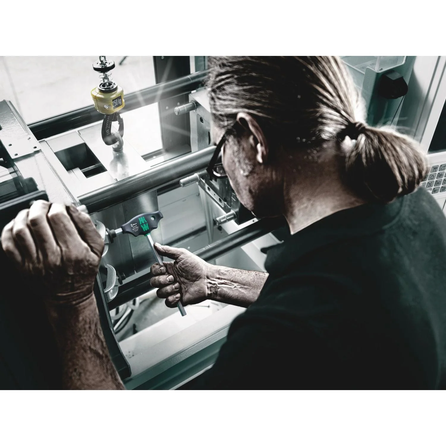 Wera 454 T-Handle Hexagon Screwdriver Hex-Plus, 2x100-mm. - Image 3