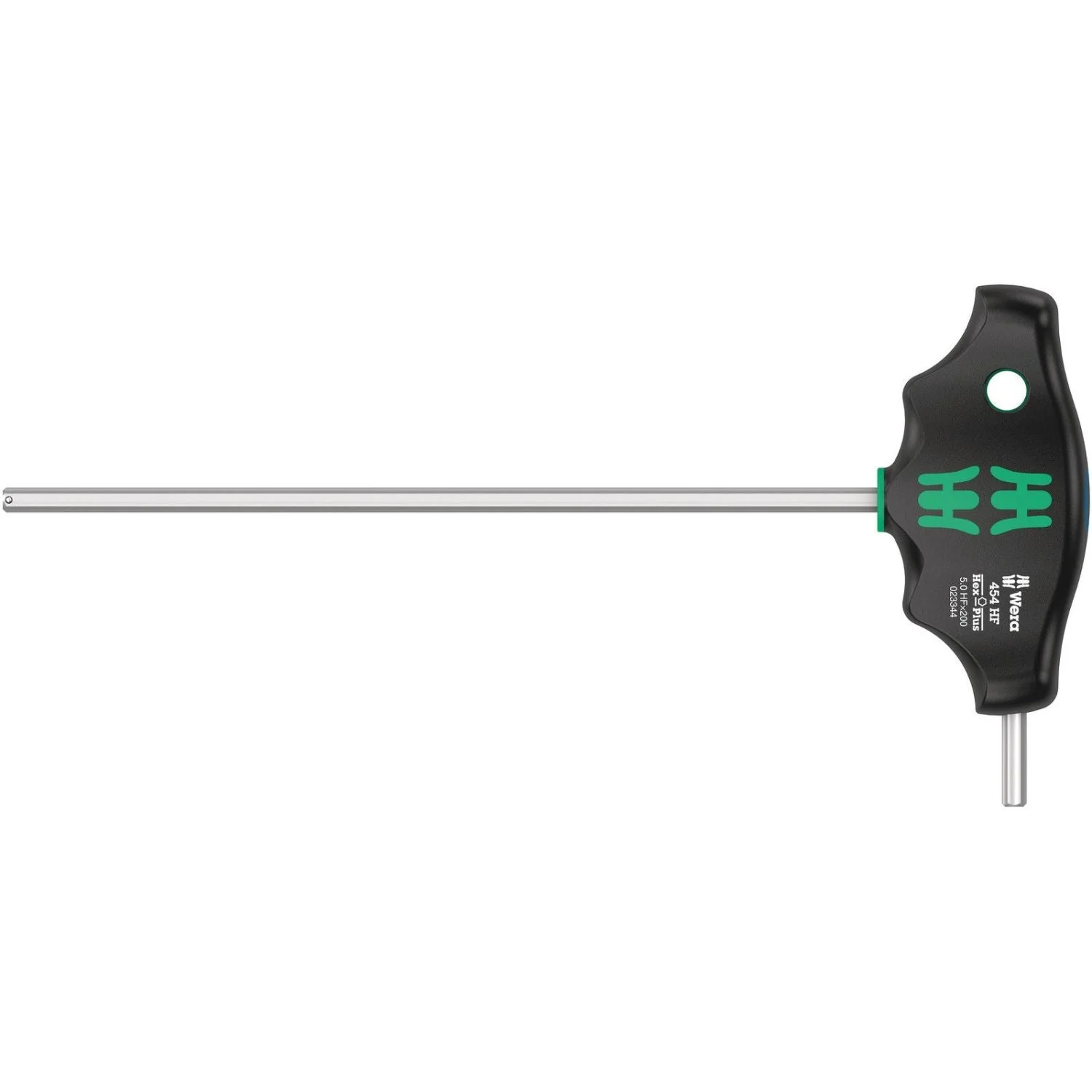 Wera 454 Hf T-Handle Hexagon Screwdriver Hex-Plus With Holding Function, 5x200-mm. - Image 1
