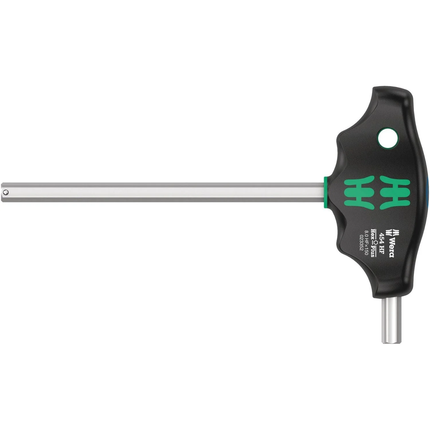 Wera 454 Hf T-Handle Hexagon Screwdriver Hex-Plus With Holding Function, 8x150-mm. - Image 1