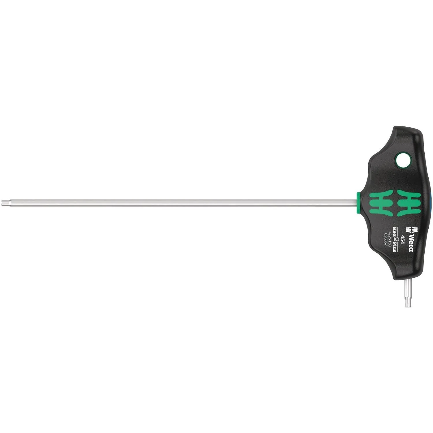 Wera 454 Imperial T-Handle Hexagon Screwdriver Hex-Plus, Imperial, 5/64-in.x150-mm. - Image 2