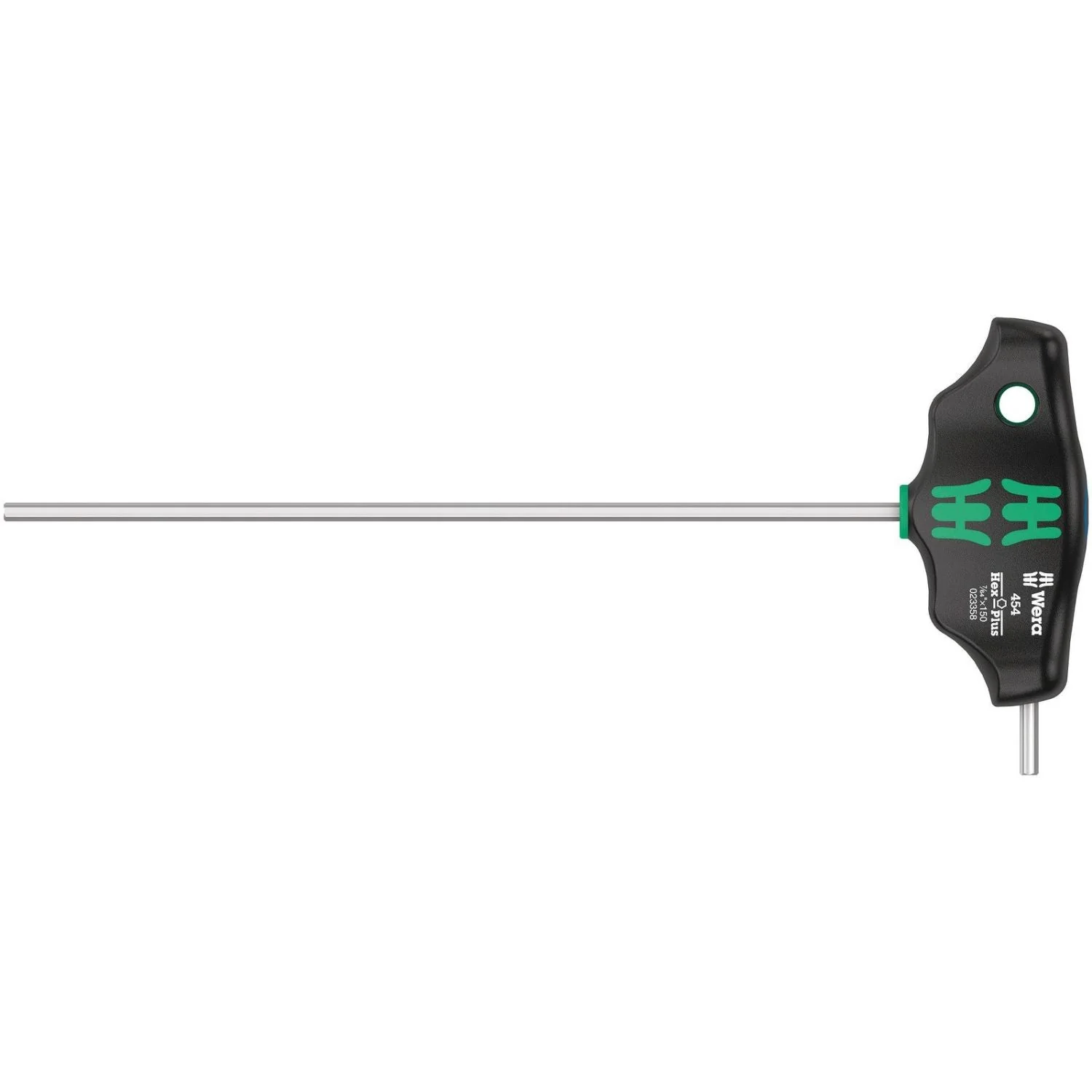 Wera 454 Imperial T-Handle Hexagon Screwdriver Hex-Plus, Imperial, 7/64-in.x150-mm. - Image 1