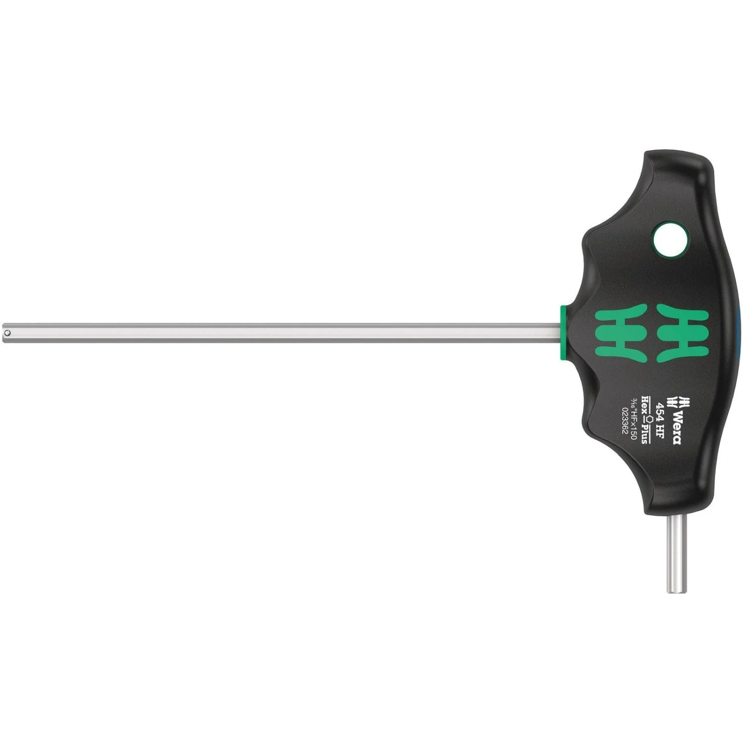Wera 454 Hf T-Handle Hexagon Screwdriver Hex-Plus With Holding Function, Imperial, 3/16-in.x150-mm. - Image 1