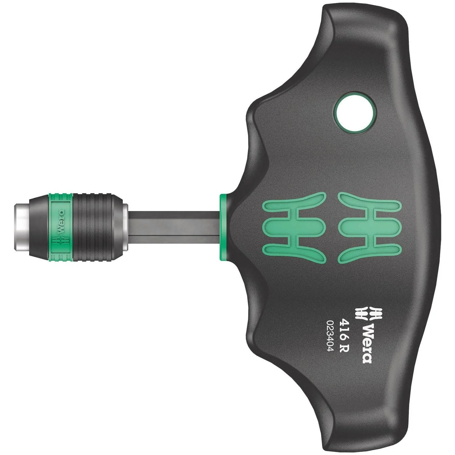 Wera 416 R T-Handle Bitholding Screwdriver Rapidaptor, 1/4-in.x45-mm. - Image 2