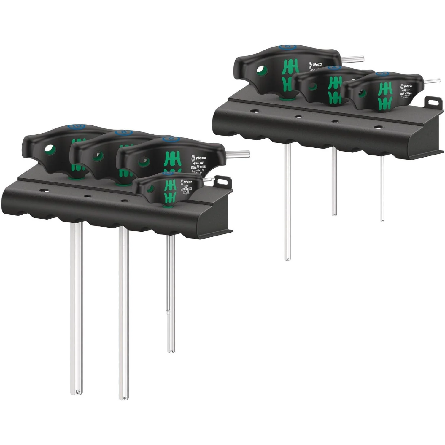 Wera 454/7 Hf Set 1 Screwdriver Set T-Handle Screwdrivers Hex-Plus With Holding Function, 7-Pieces - Image 2