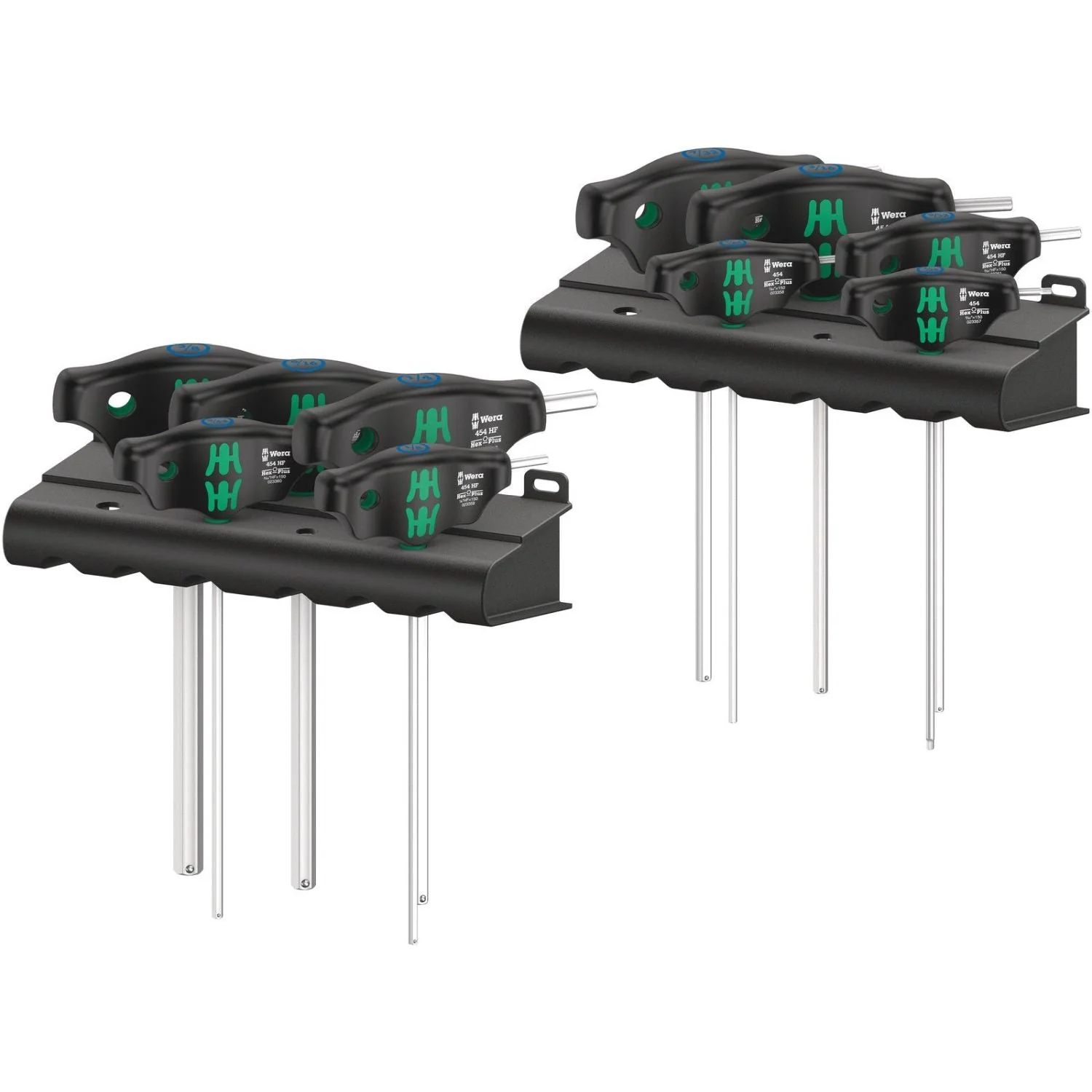 Wera 454/10 Hf Set Imperial 1 Screwdiver Set T-Handle Screwdrivers Hex-Plus With Holding Function, Imperial, 10-Pieces - Image 1