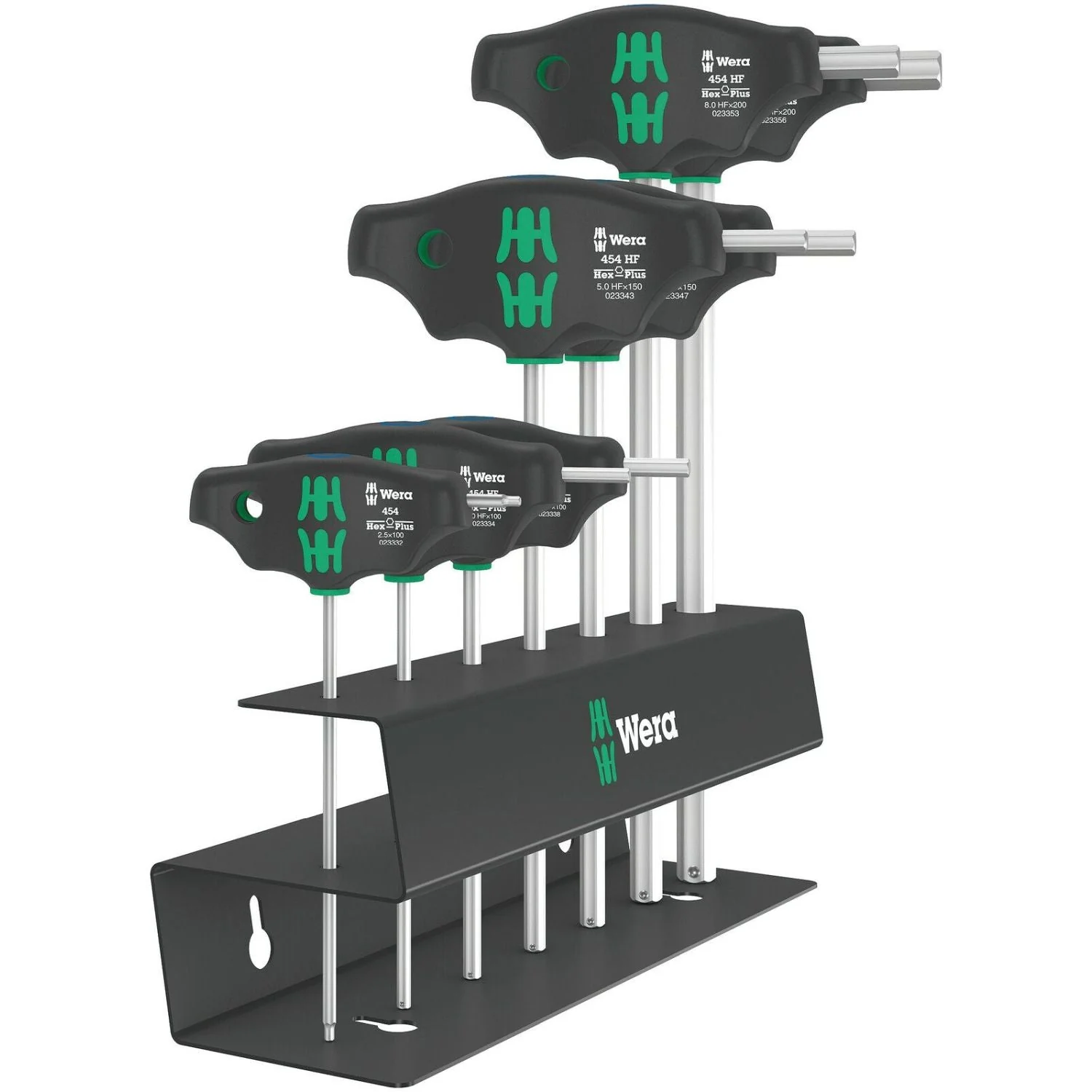 Wera 454/7 Hf Set 2 Screwdriver Set T-Handle Hex-Plus Screwdrivers With Holding Function, 7-Pieces - Image 2