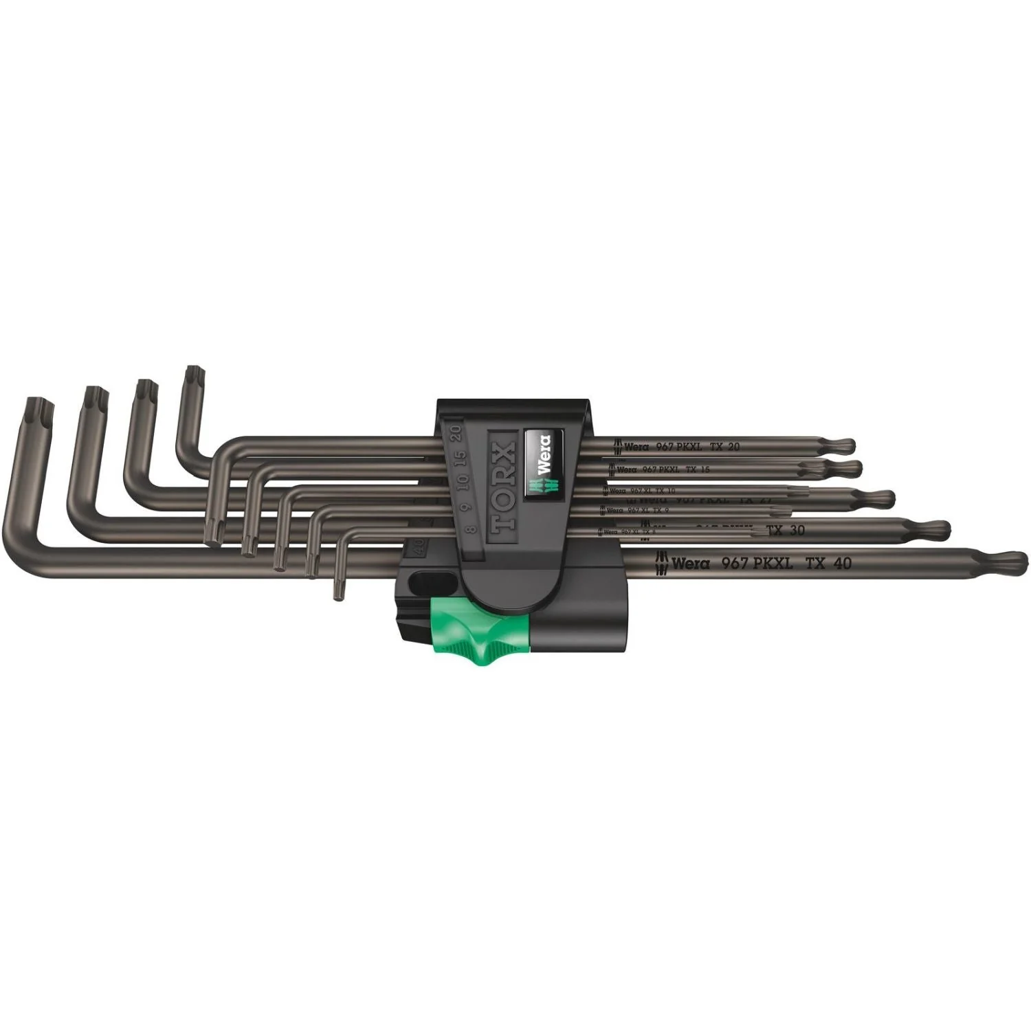Wera 967/9 Torx XL 1 Torx L-Key Set, Long, 9-Pieces - Image 2