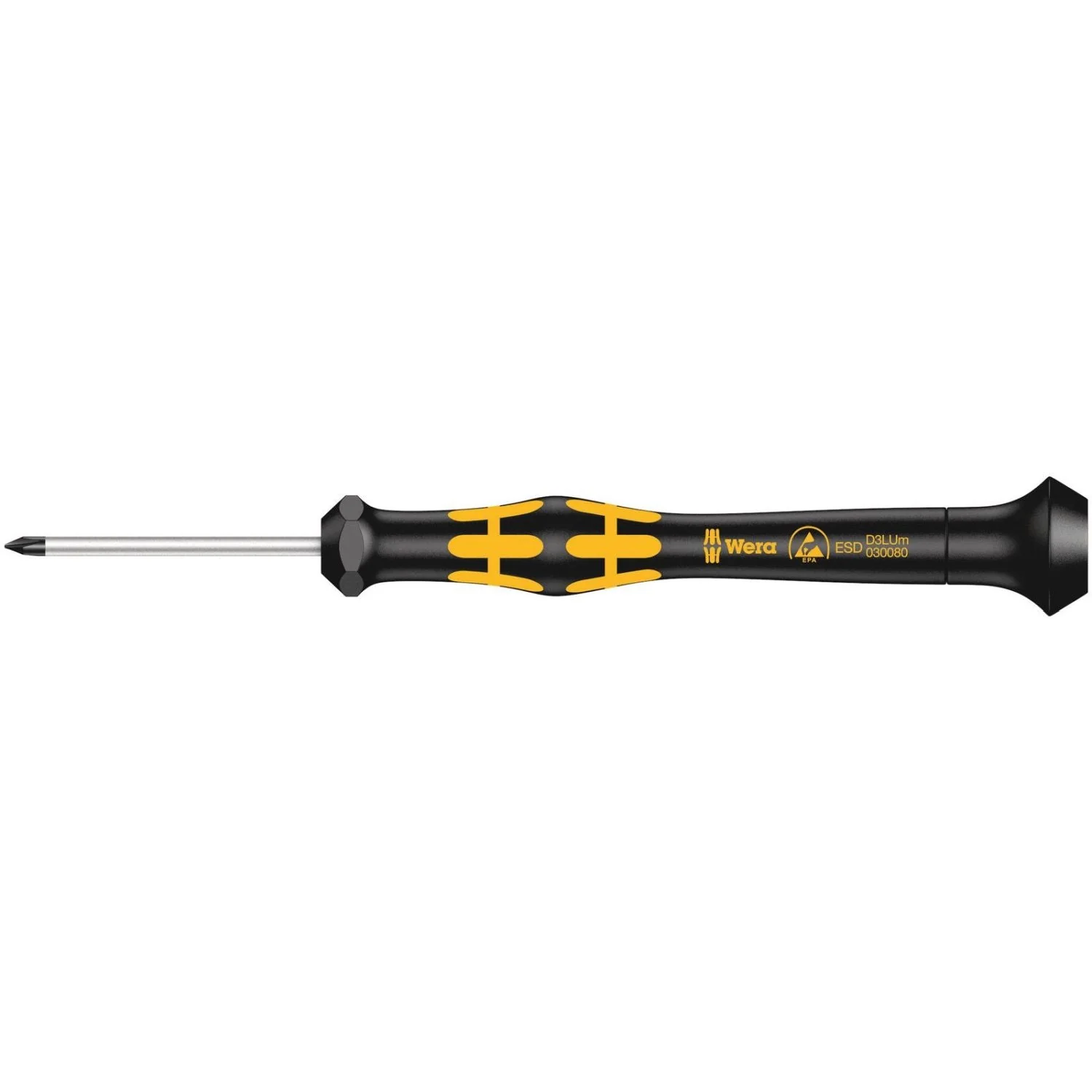 Wera 1572 Esd Kraftform Micro Screwdriver For Microstix Screws, Mx40-mm. - Image 1