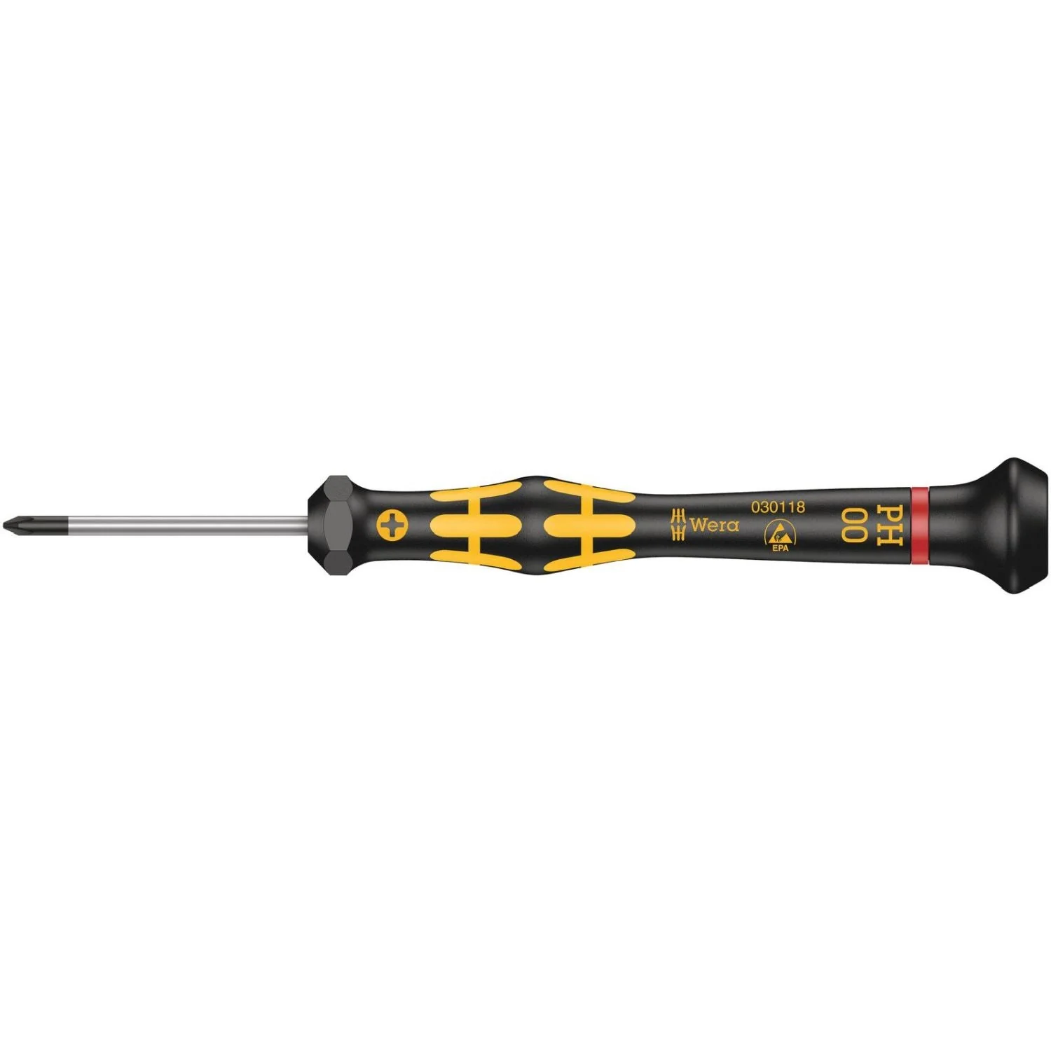 Wera 1550 Ph Esd Kraftform Micro Screwdriver For Phillips Screws, Ph 00x40-mm. - Image 1