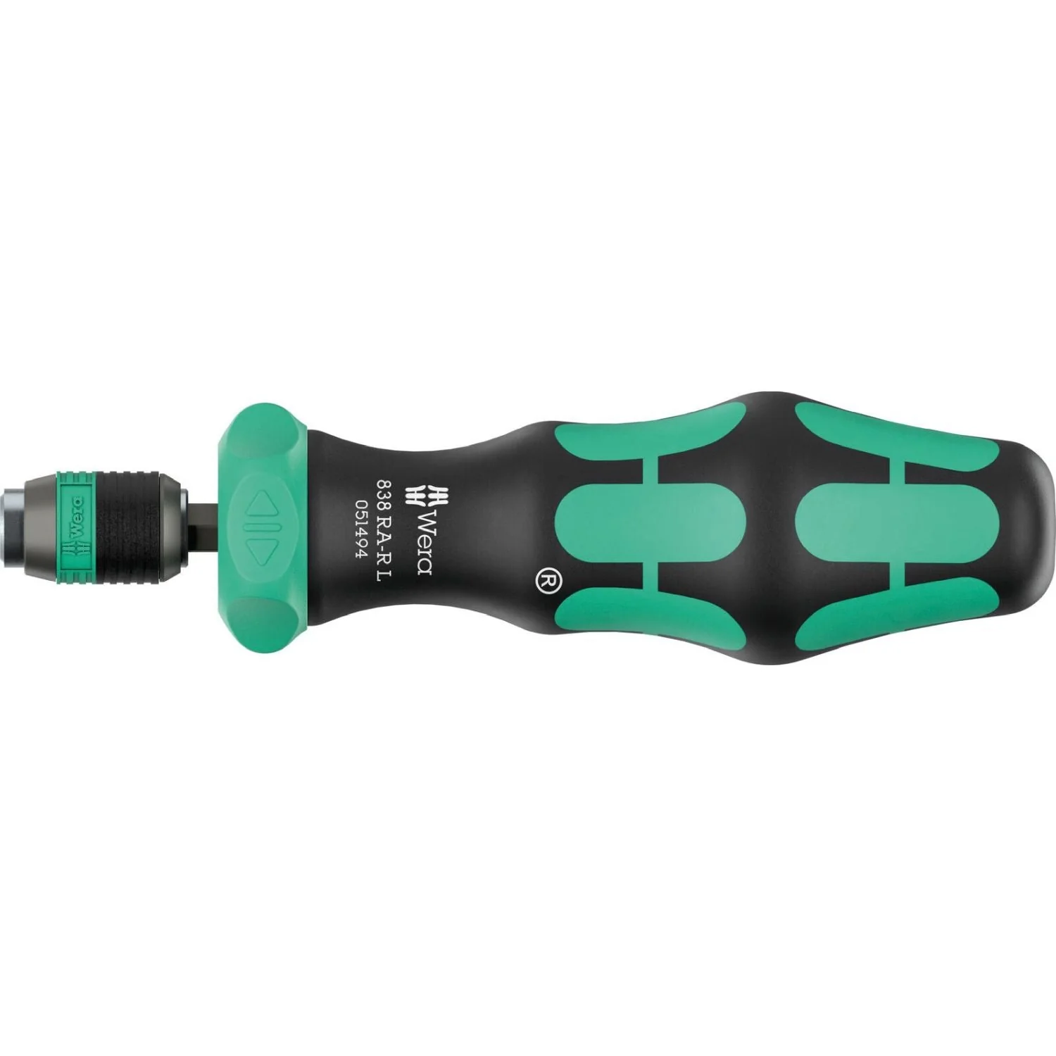 Wera 838 Ra-R L Bitholding Screwdriver With Ratchet Functionality, 1/4-in., 1/4-in.x140-mm. - Image 2
