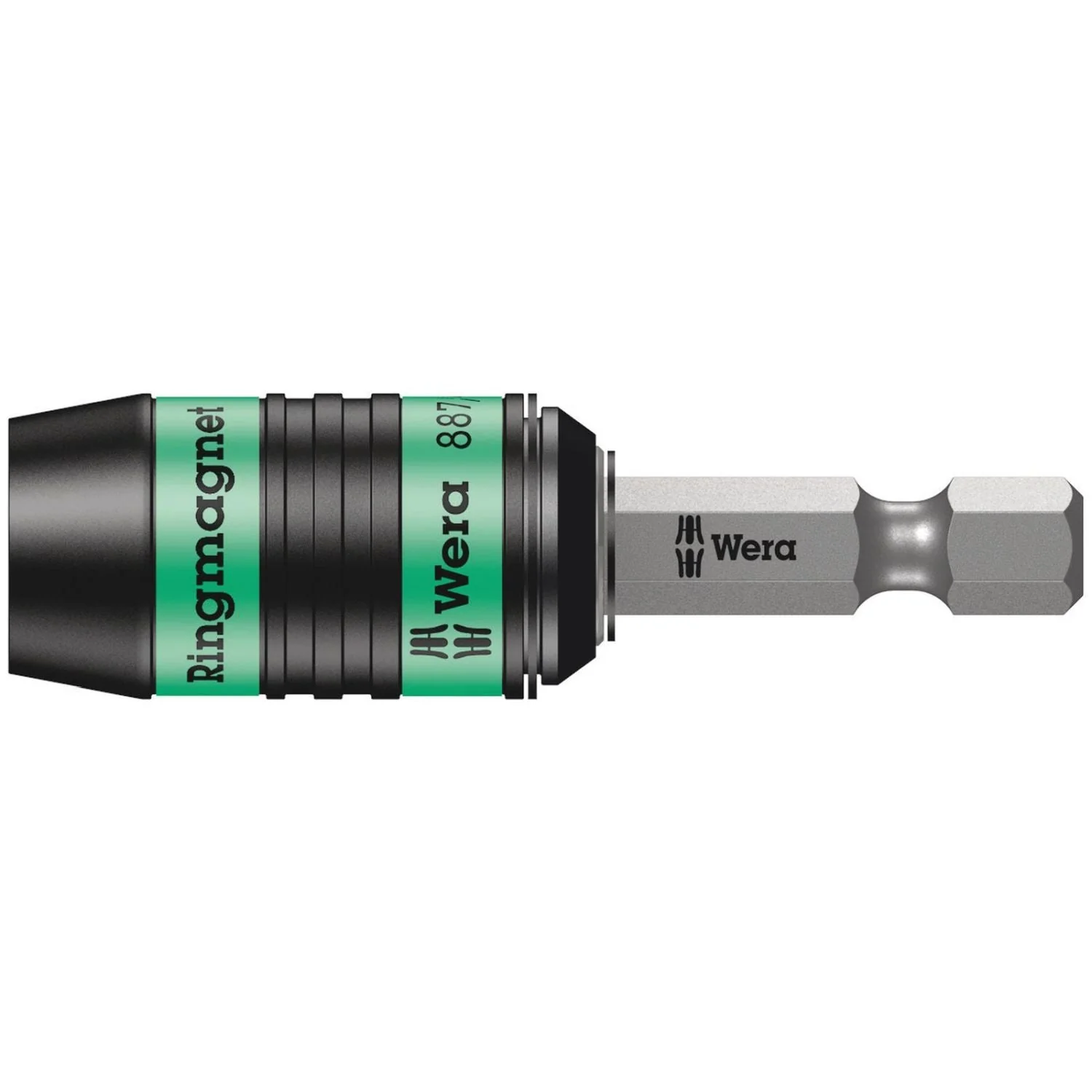 Wera 887/4 Rr Rapidaptor Universal Bit Holder With Ring Magnet, 1/4-in.x57-mm.