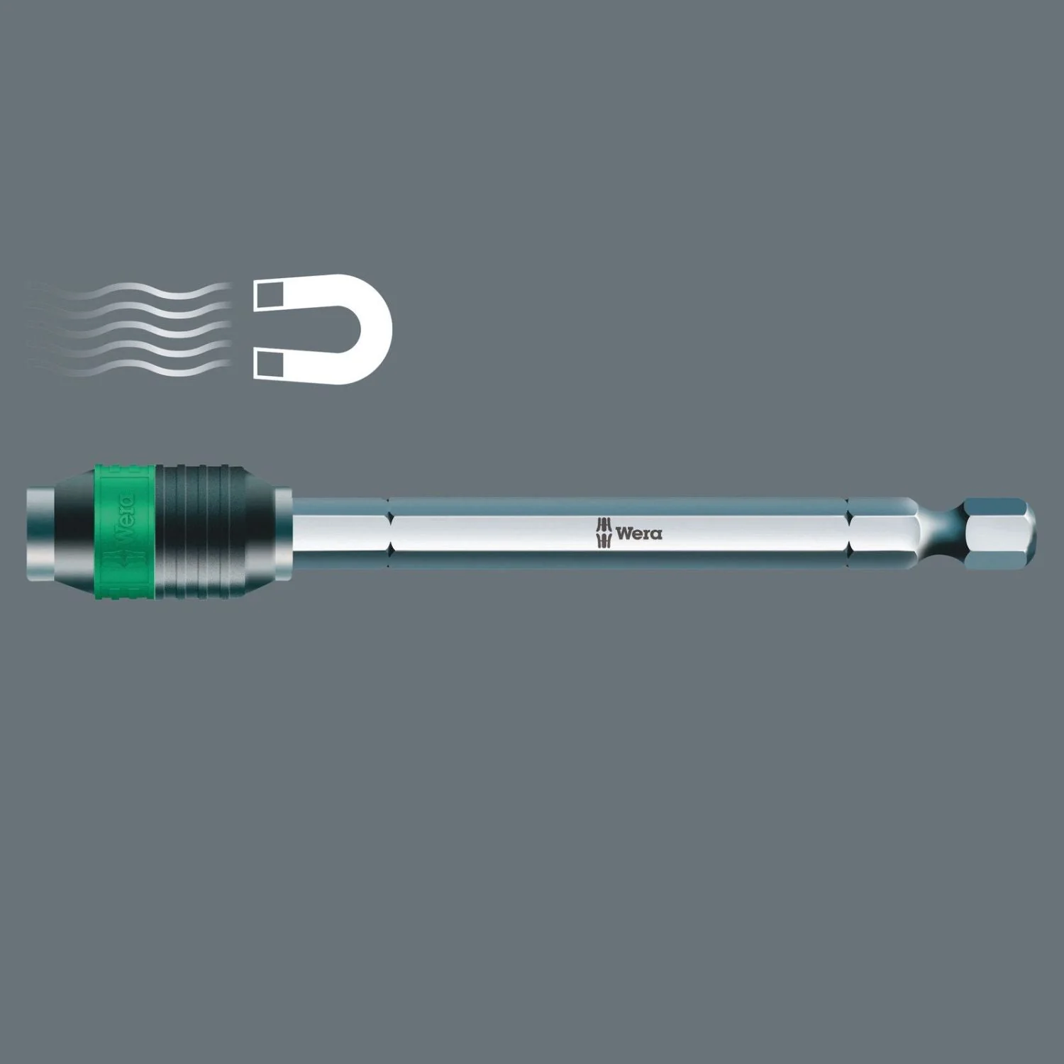 Wera 889/4/1 Rapidaptor Universal Bit Holder, 1/4-in.x75-mm. - Image 3
