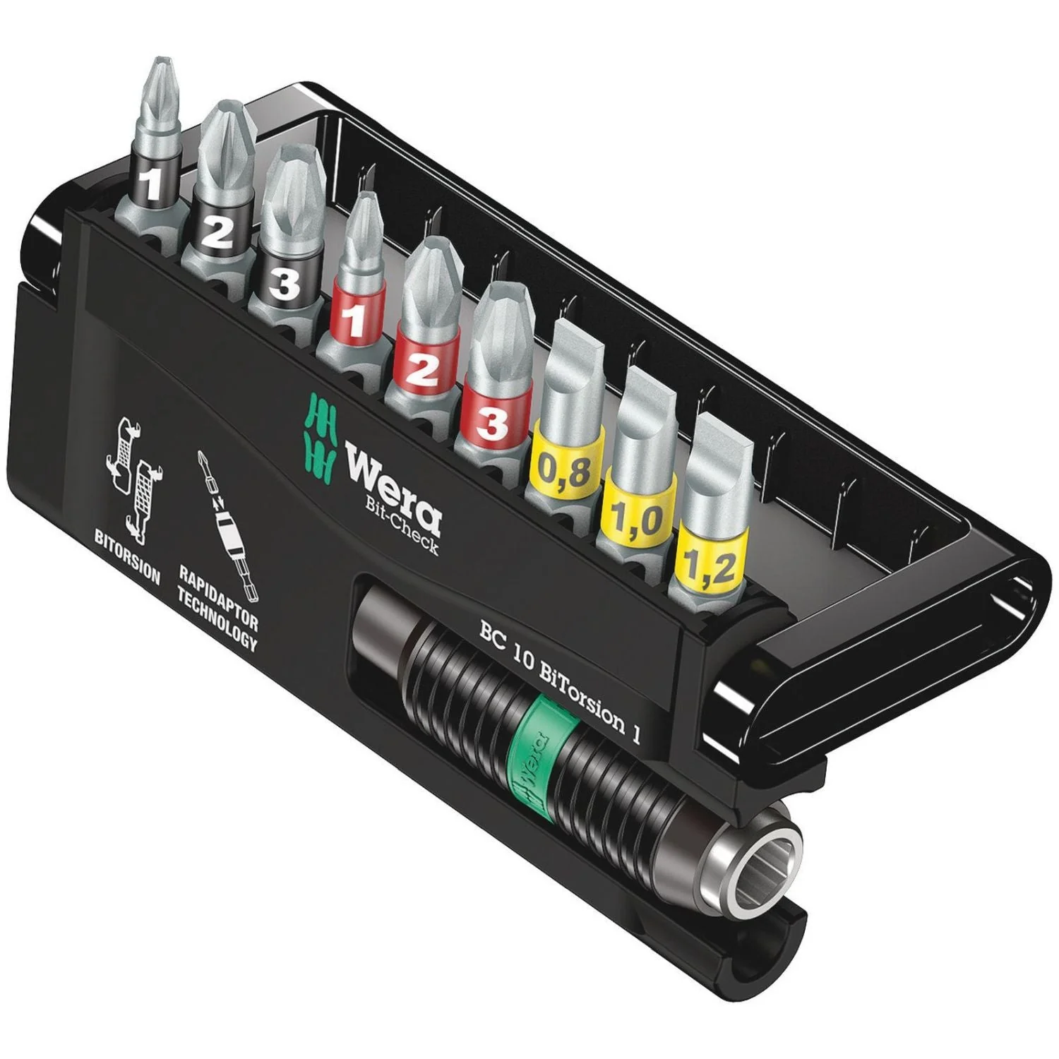 Wera Bit-Check 10 Bitorsion 1, 10-Pieces - Image 2