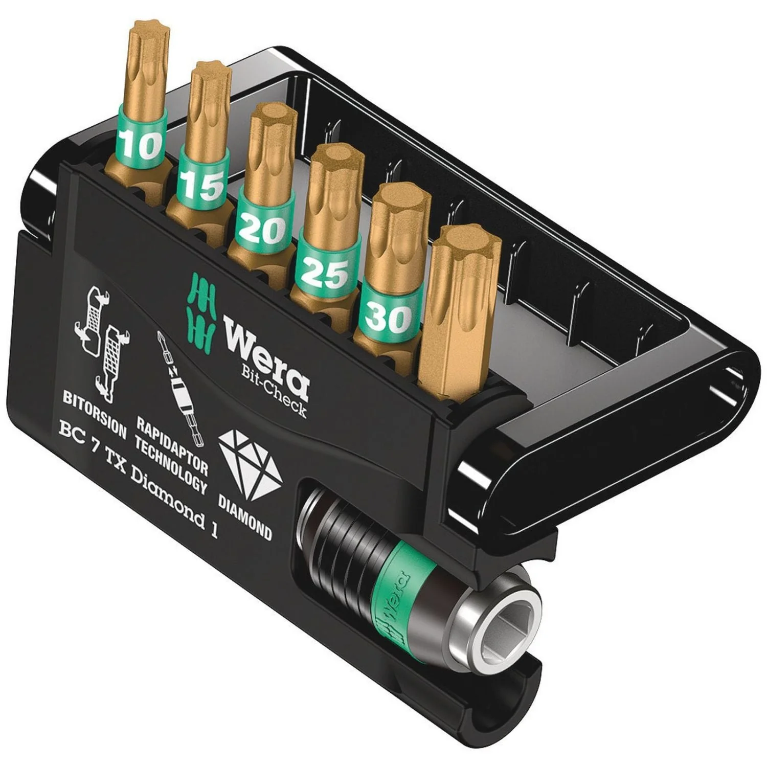Wera Bit-Check 7 Torx Diamond 1, 7-Pieces - Image 2