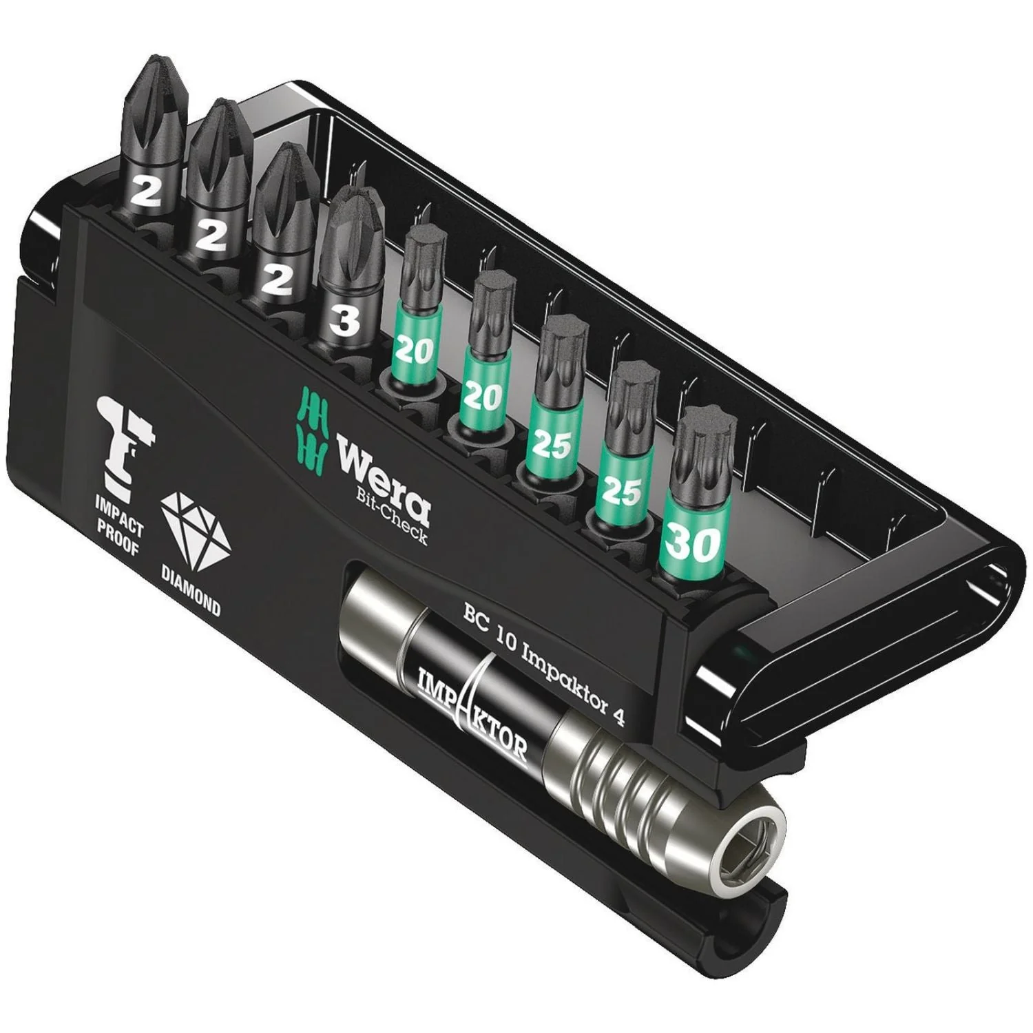 Wera Bit-Check 10 Impaktor 4, 10-Pieces - Image 2