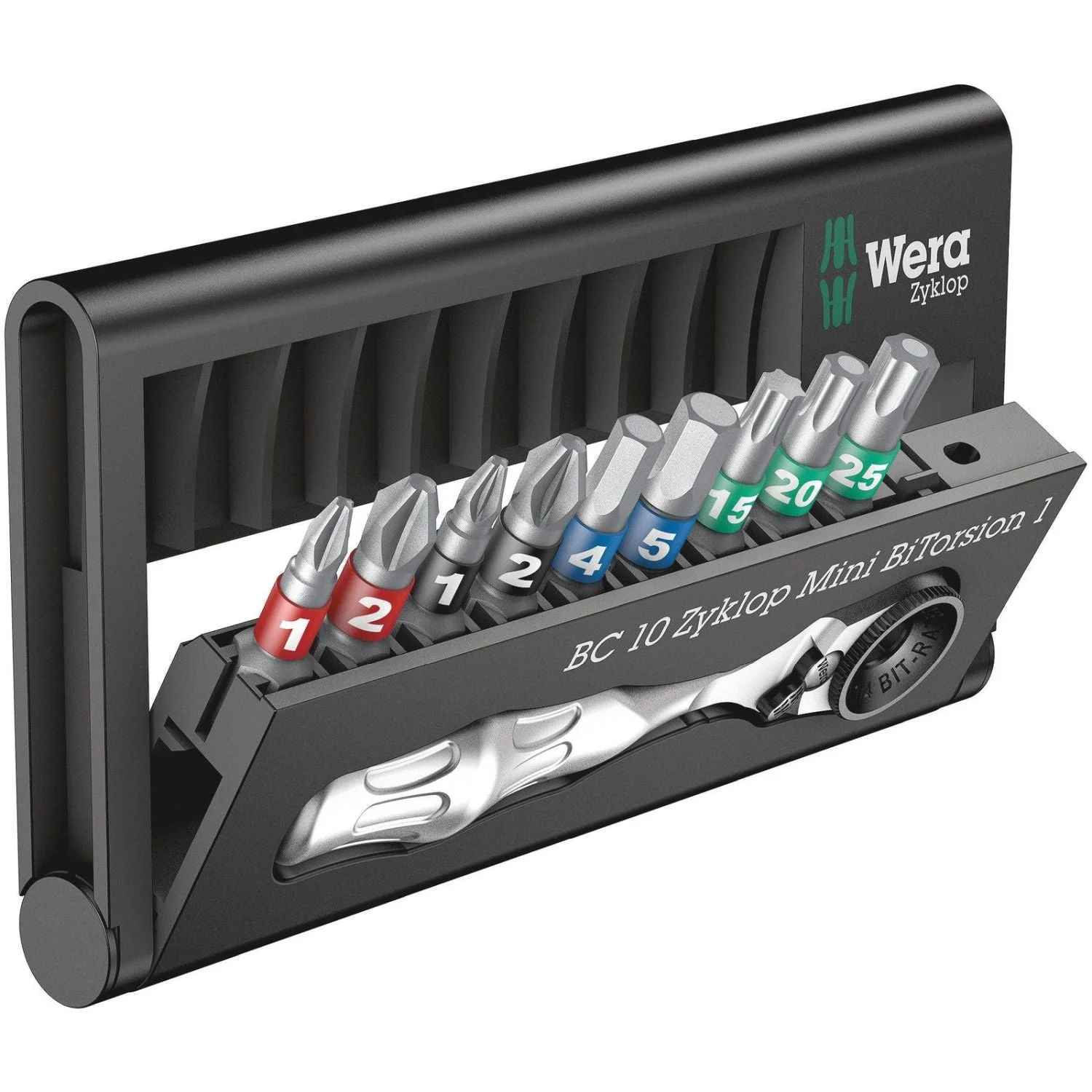 Wera Bit-Check 10 Zyklop Mini Bitorsion 1, 10-Pieces - Image 2
