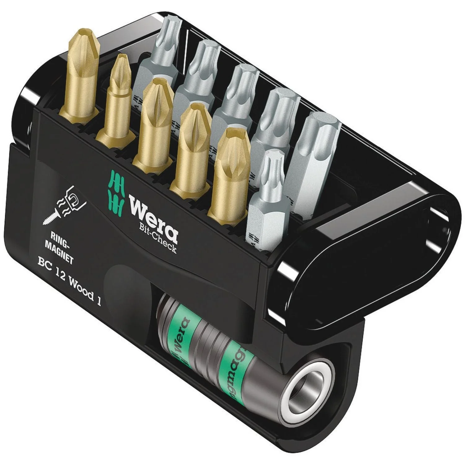Wera Bit-Check 12 Wood 1, 12-Pieces - Image 2