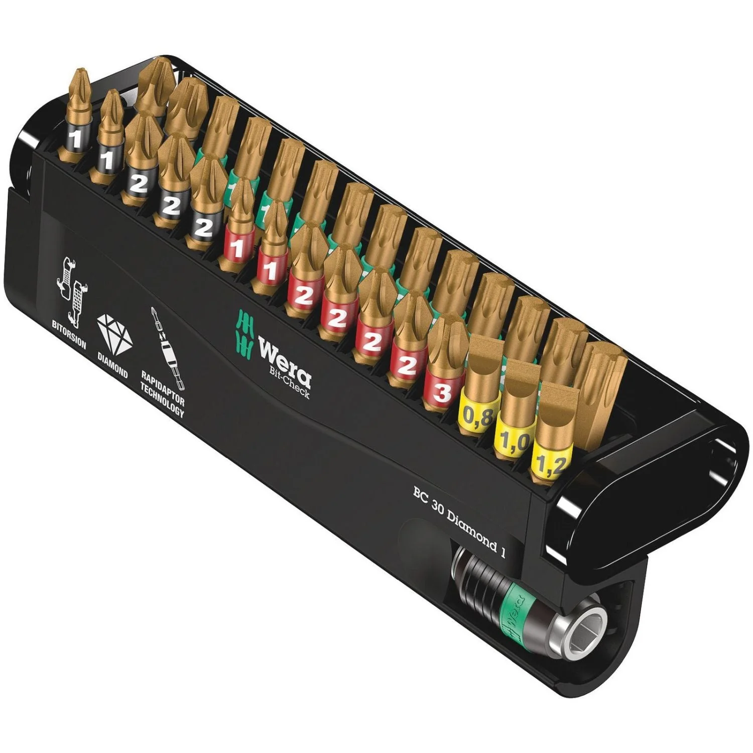 Wera Bit-Check 30 Diamond 1, 30-Pieces - Image 2