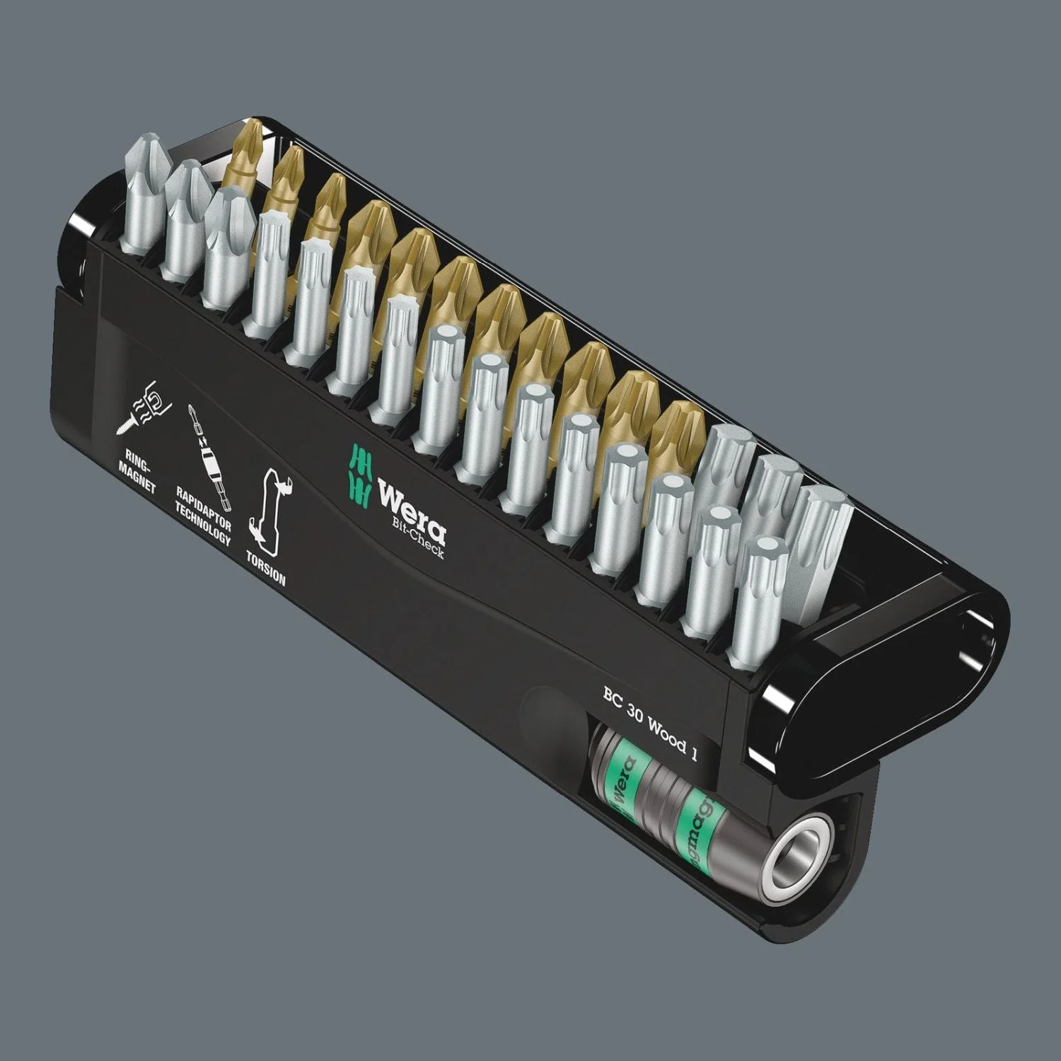 Wera Bit-Check 30 Wood 1, 30-Pieces - Image 3