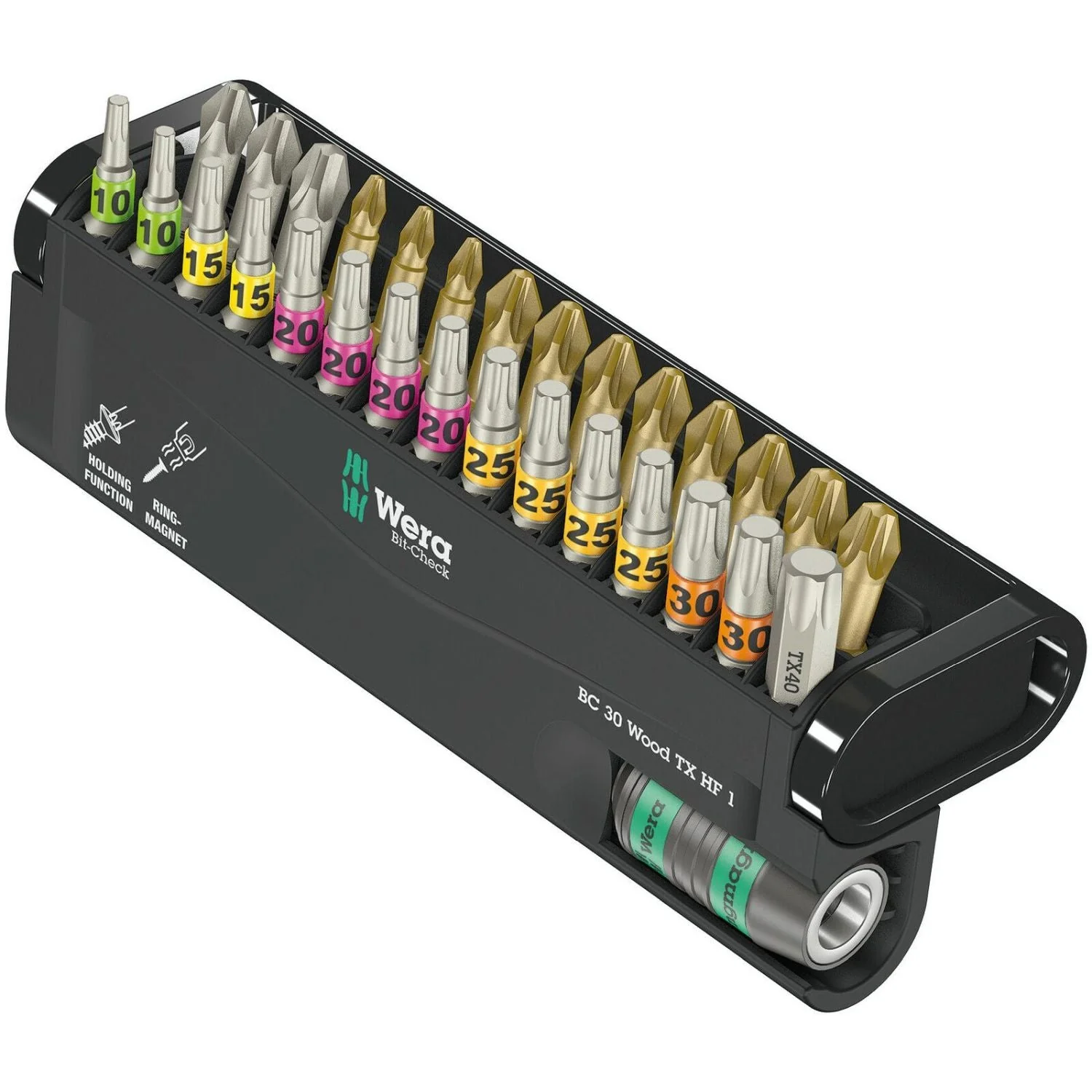 Wera Bit-Check 30 Wood Torx Hf 1, 30-Pieces - Image 1