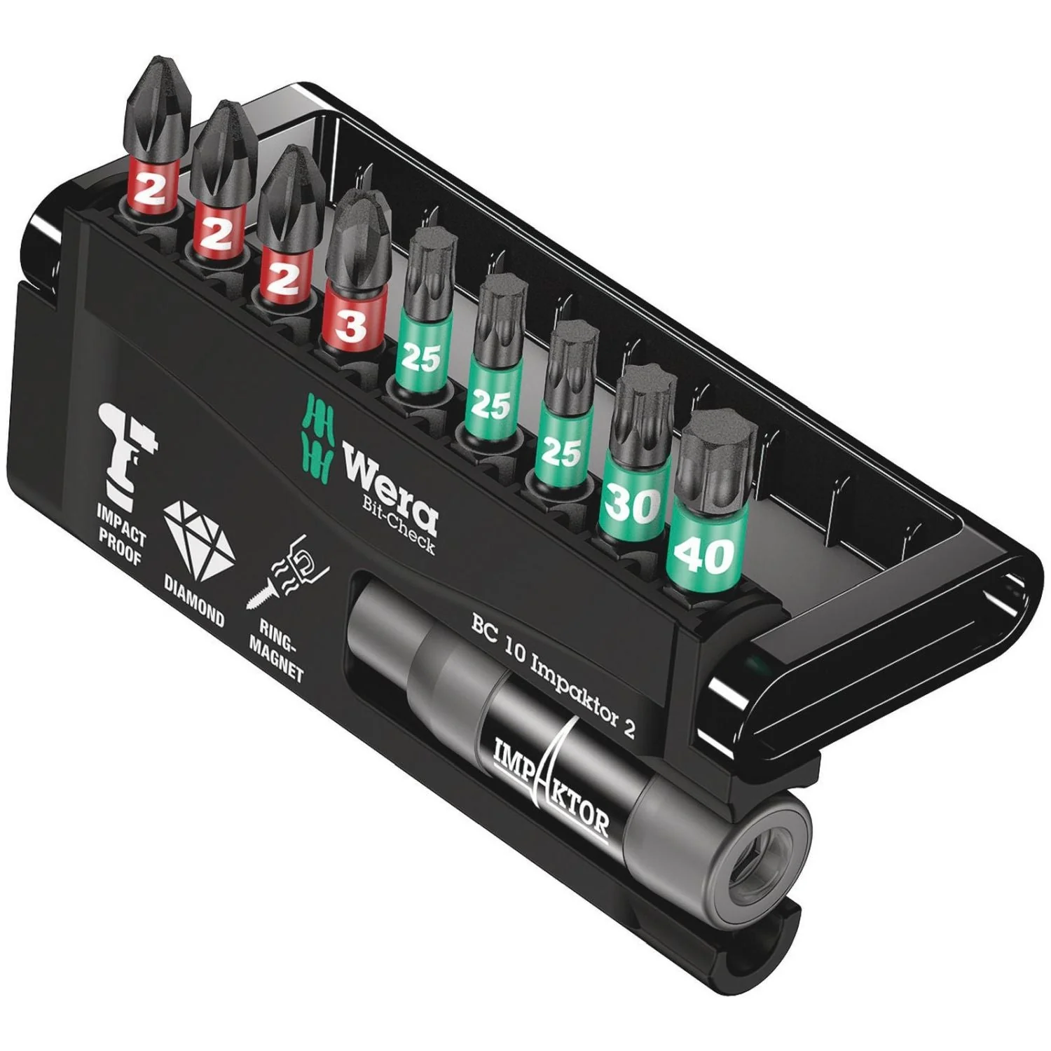 Wera Bit-Check 10 Impaktor 2, 10-Pieces - Image 2