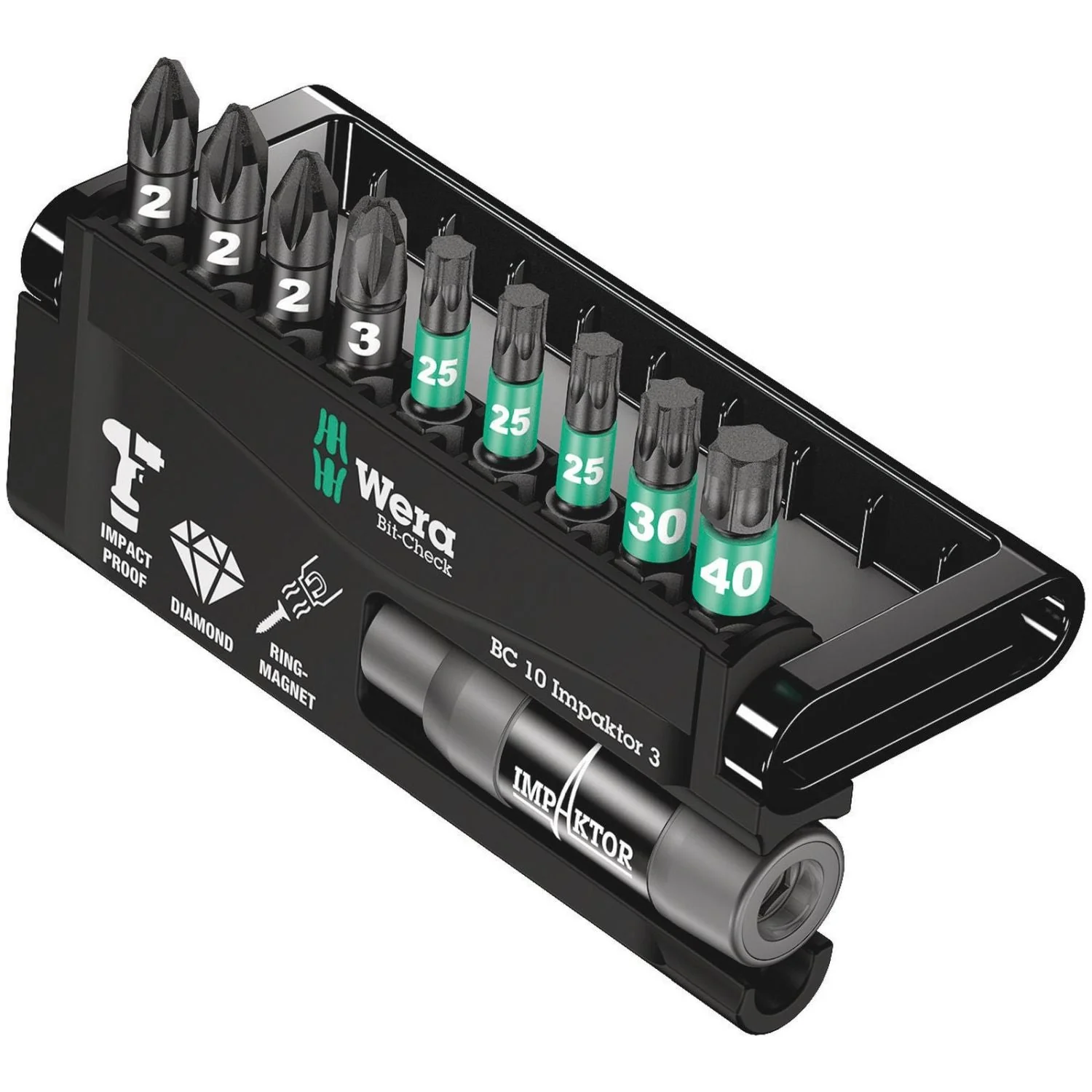 Wera Bit-Check 10 Impaktor 3, 10-Pieces - Image 2