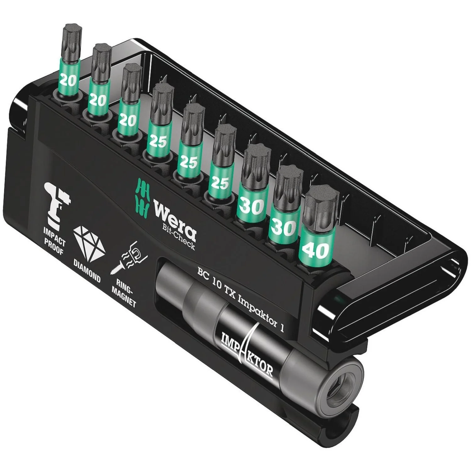 Wera Bit-Check 10 Torx Impaktor 1, 10-Pieces - Image 1