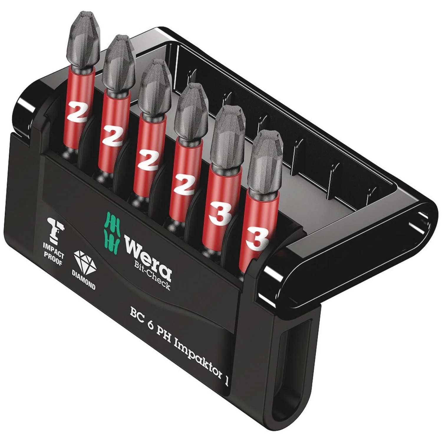 Wera Bit-Check 6 Ph Impaktor 1, 6-Pieces - Image 2