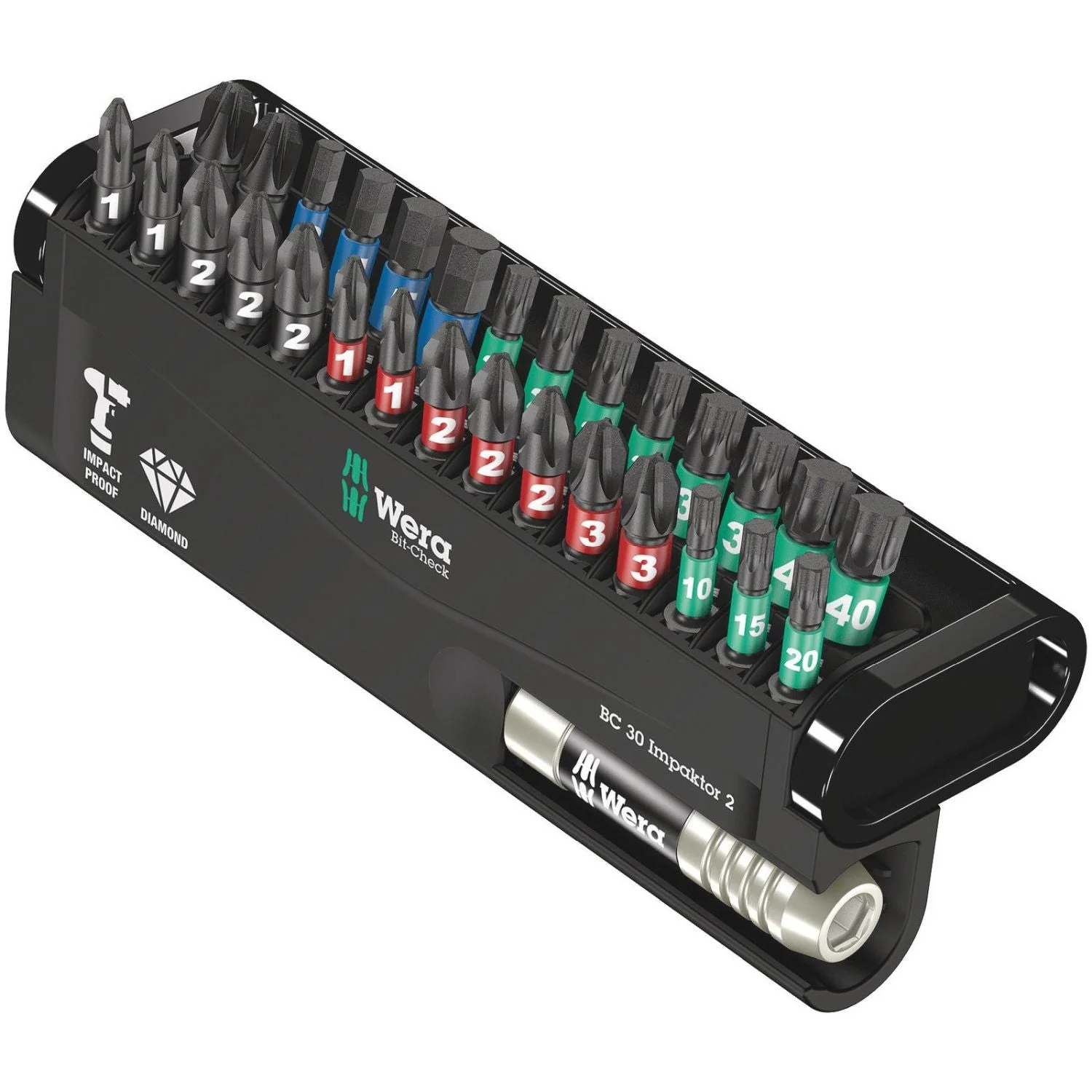 Wera Bit-Check 30 Impaktor 2, 30-Pieces - Image 1
