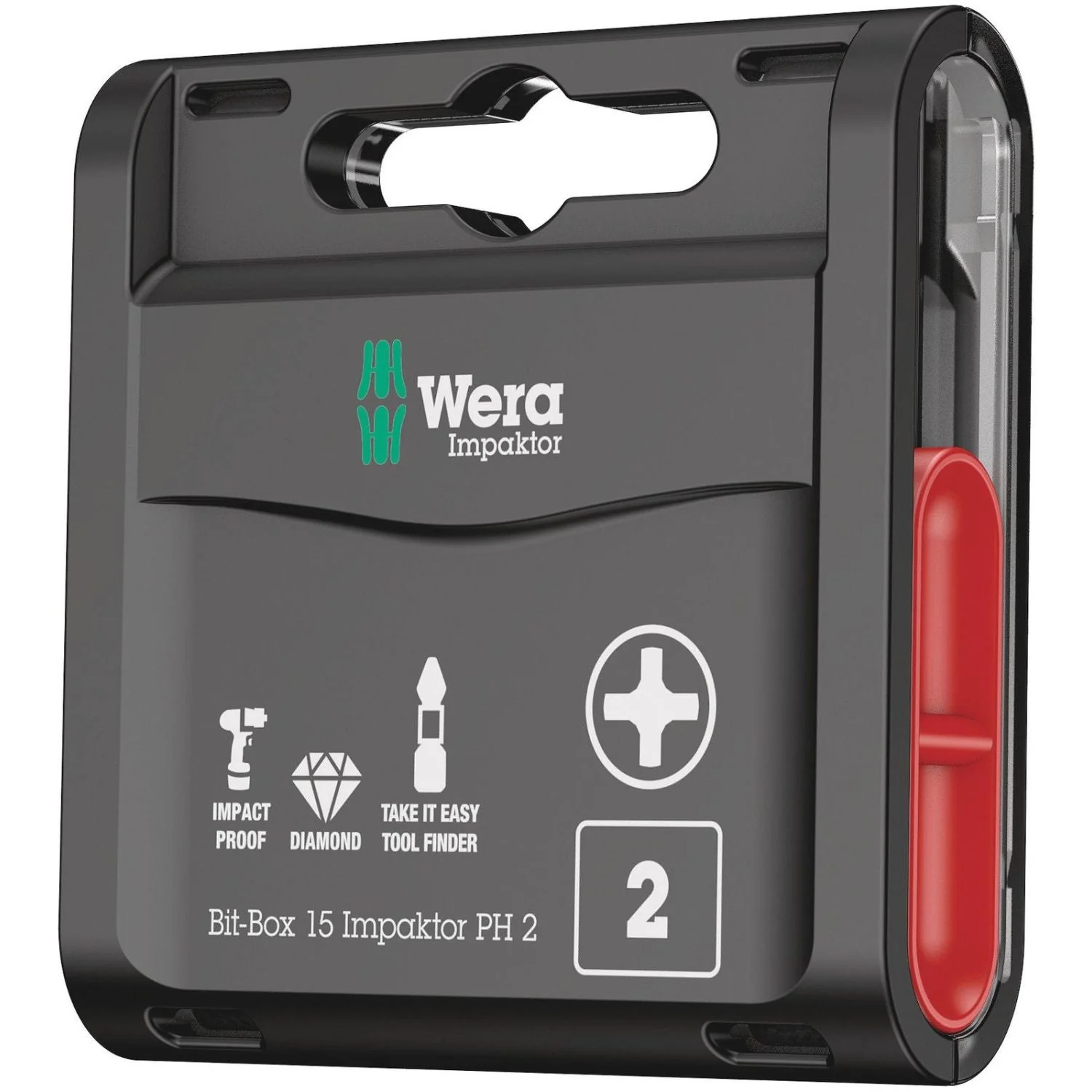 Wera Bit-Box 15 Impaktor Ph, Ph 2x25-mm., 15-Pieces - Image 1
