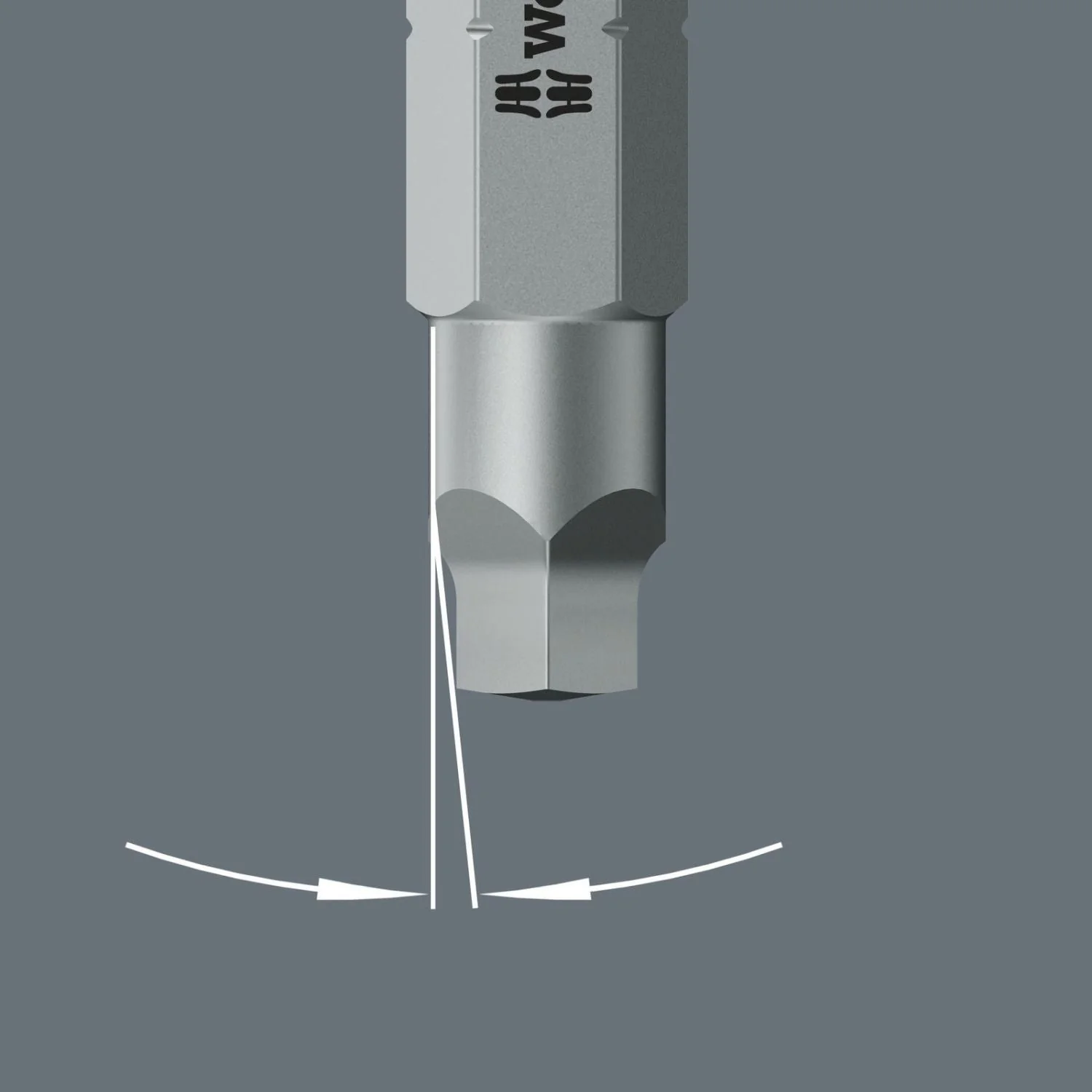 Wera 868/1 V Square-Plus Bit, # 2x25-mm. - Image 3