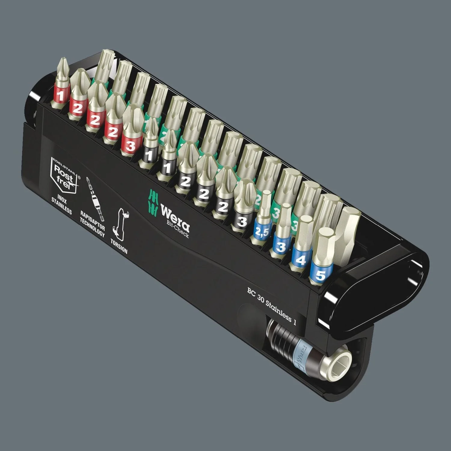 Wera Bit-Check 30 Stainless 1, 30-Pieces - Image 3