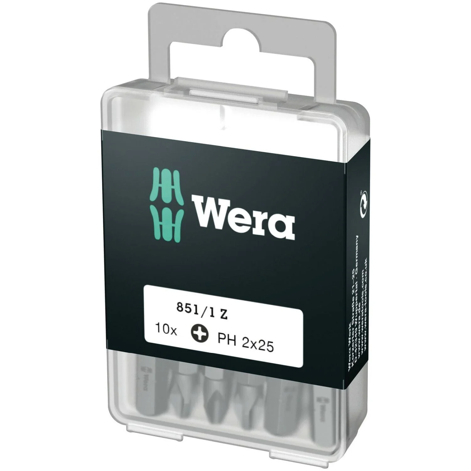 Wera 851/1 Z Diy Bit, Ph 2x25-mm., 10-Pieces - Image 2