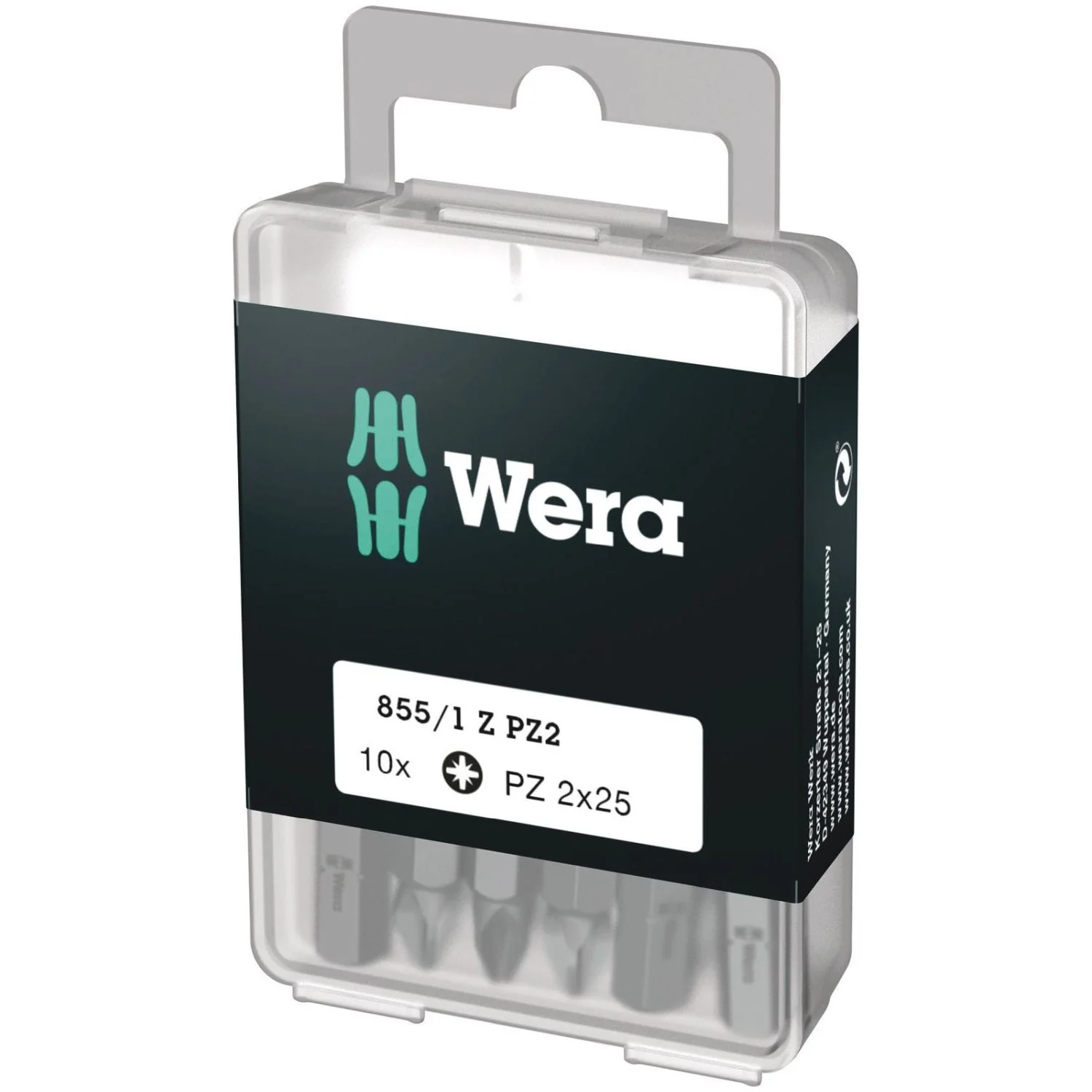 Wera 855/1 Z Diy Bit, Pz 2x25-mm., 10-Pieces - Image 1