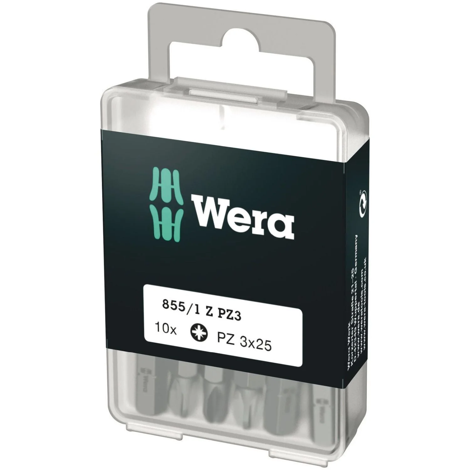 Wera 855/1 Z Diy Bit, Pz 3x25-mm., 10-Pieces - Image 1