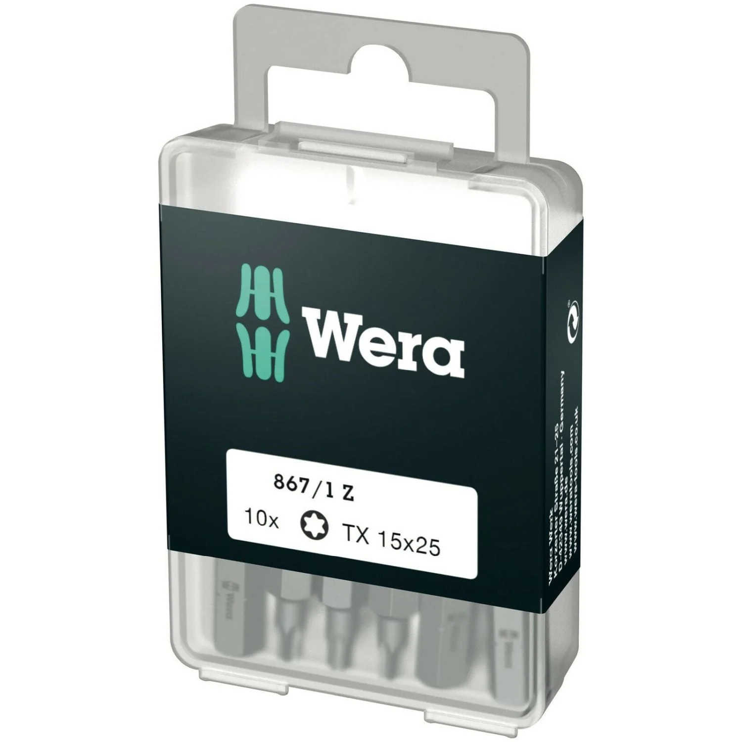 Wera 867/1 Diy Torx Bit, Torx 15x25-mm., 10-Pieces - Image 2