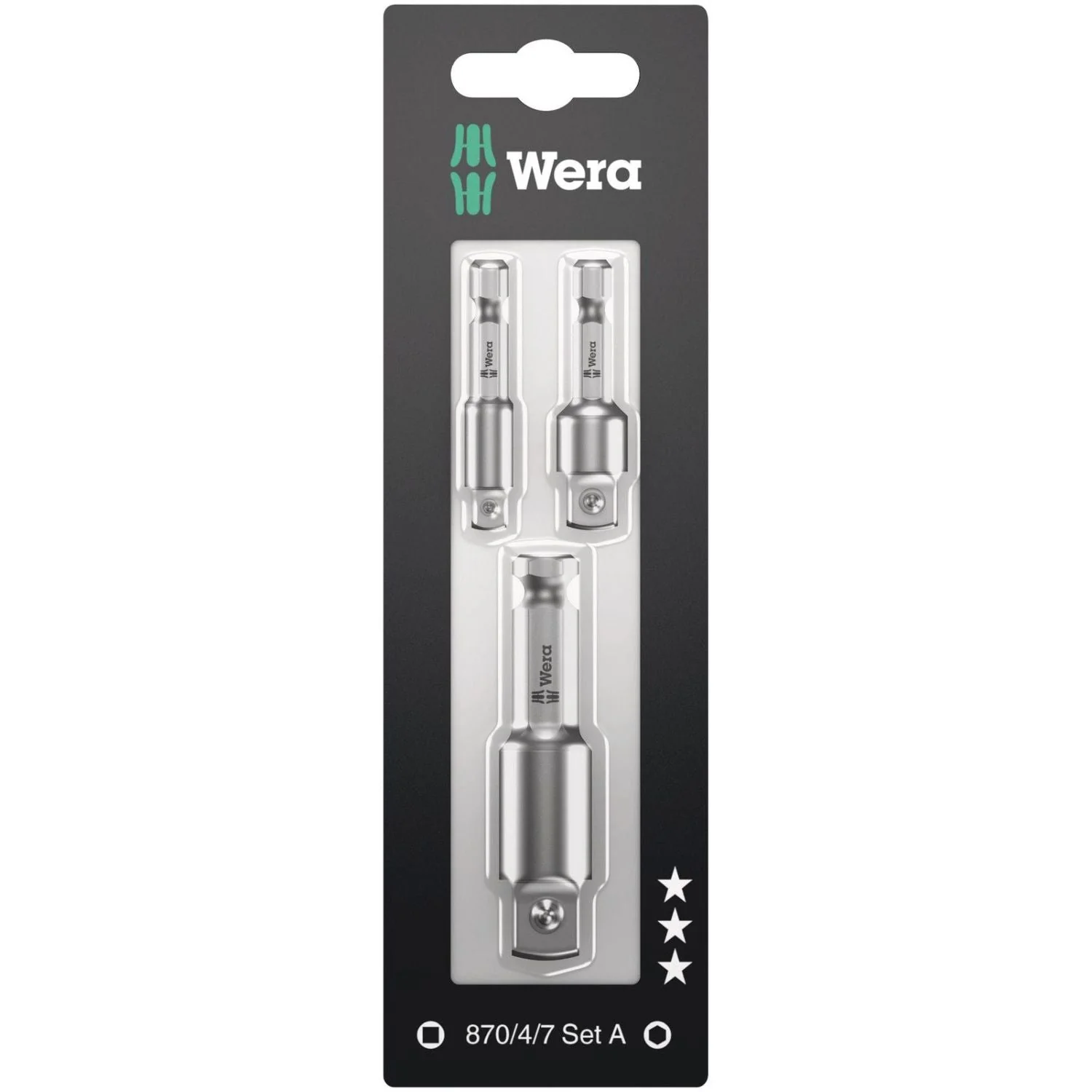 Wera 870/4/7 Set A SB, 3-Pieces - Image 1