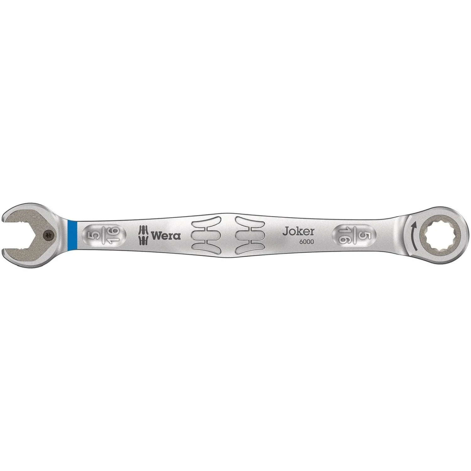 Wera 6000 Joker Ratcheting Combination Wrenches, Imperial, 5/16-in.x144-mm. - Image 1