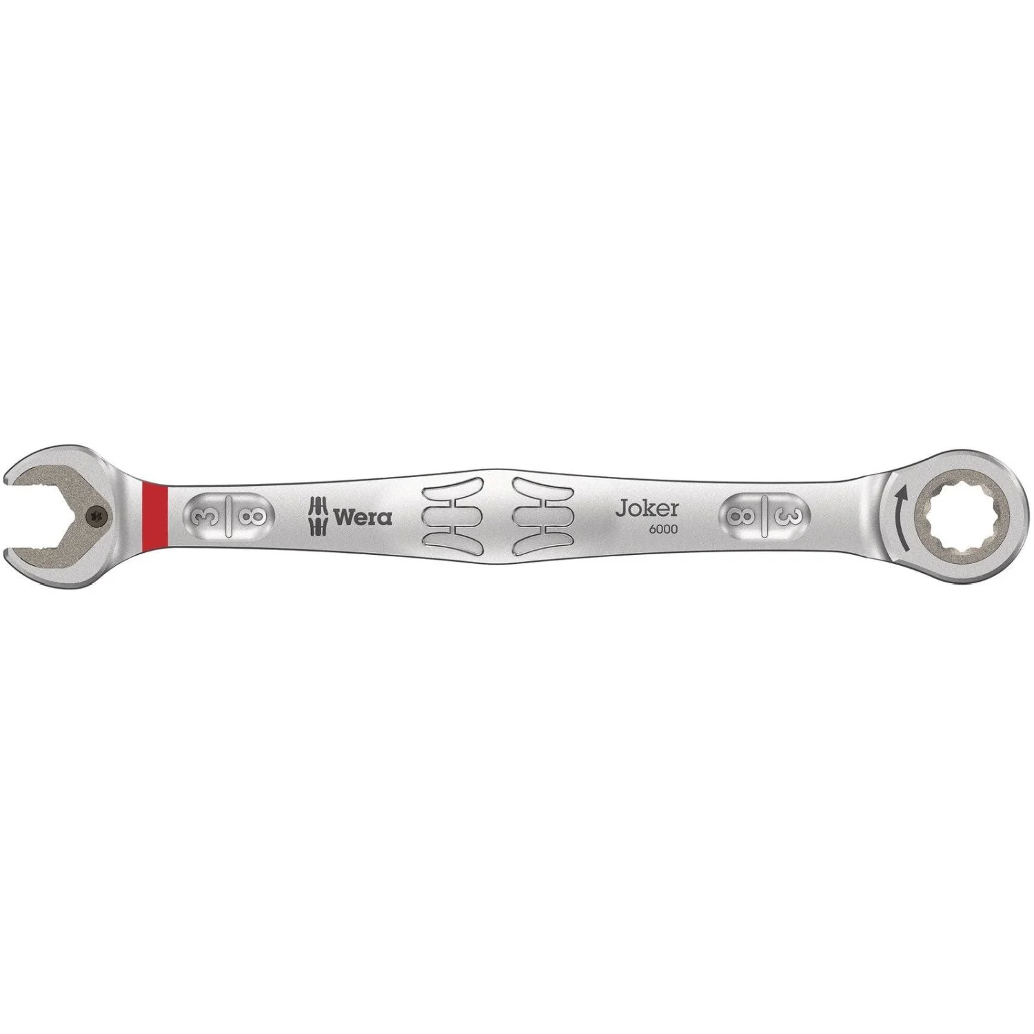 Wera 6000 Joker Ratcheting Combination Wrenches, Imperial, 3/8-in.x159-mm. - Image 1