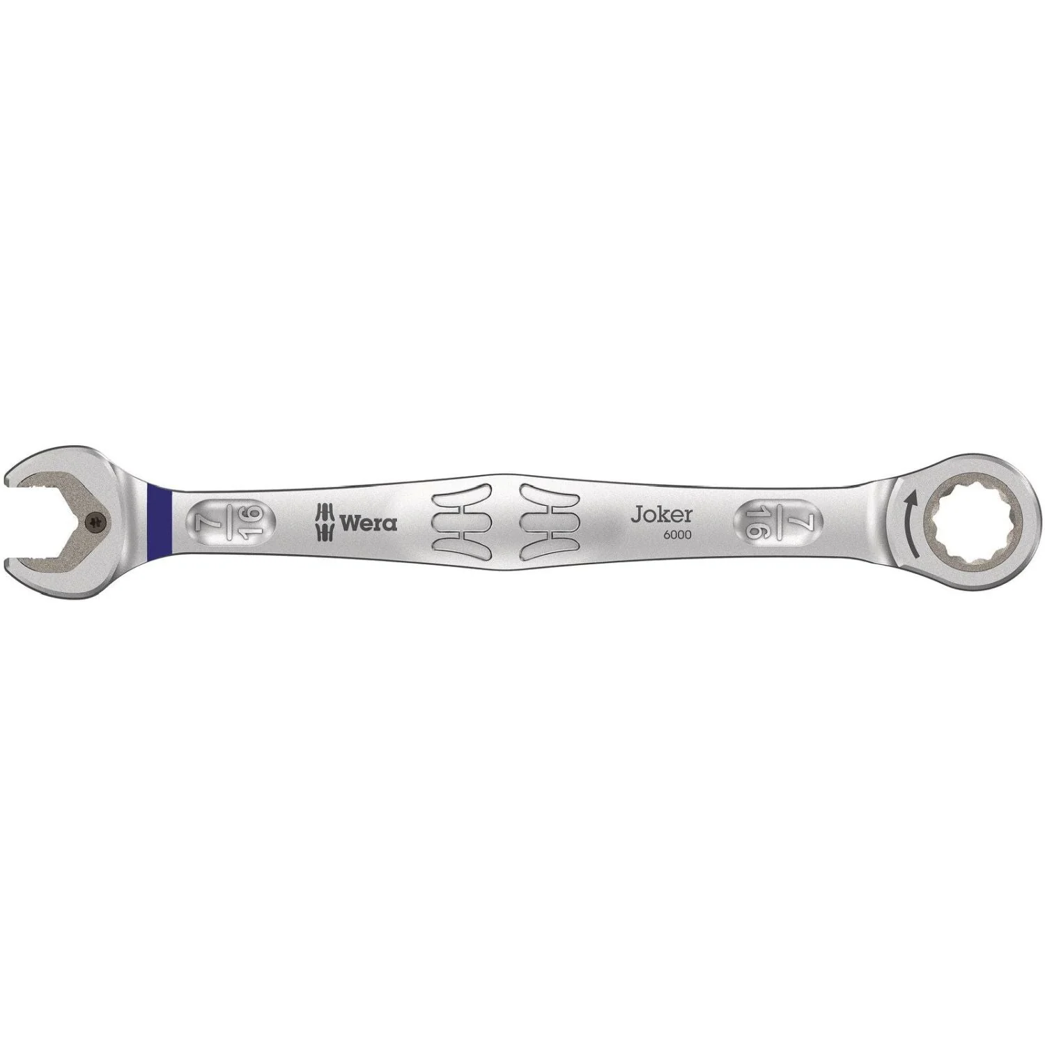 Wera 6000 Joker Ratcheting Combination Wrenches, Imperial, 7/16-in.x165-mm. - Image 1