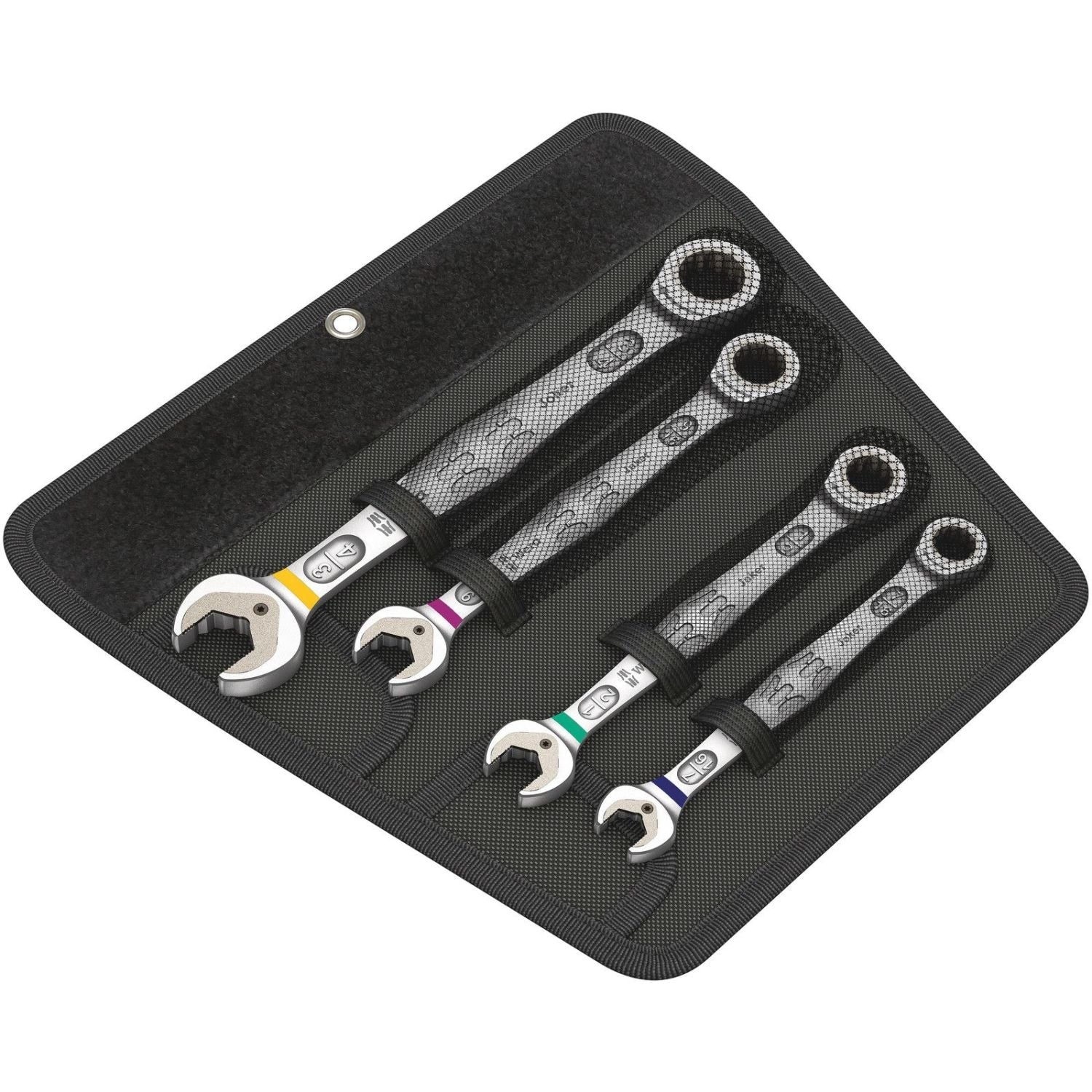 Wera 6000 Joker 4 Imperial Set 1 Ratcheting Combination Wrenches Set, Imperial, 4-Pieces - Image 1