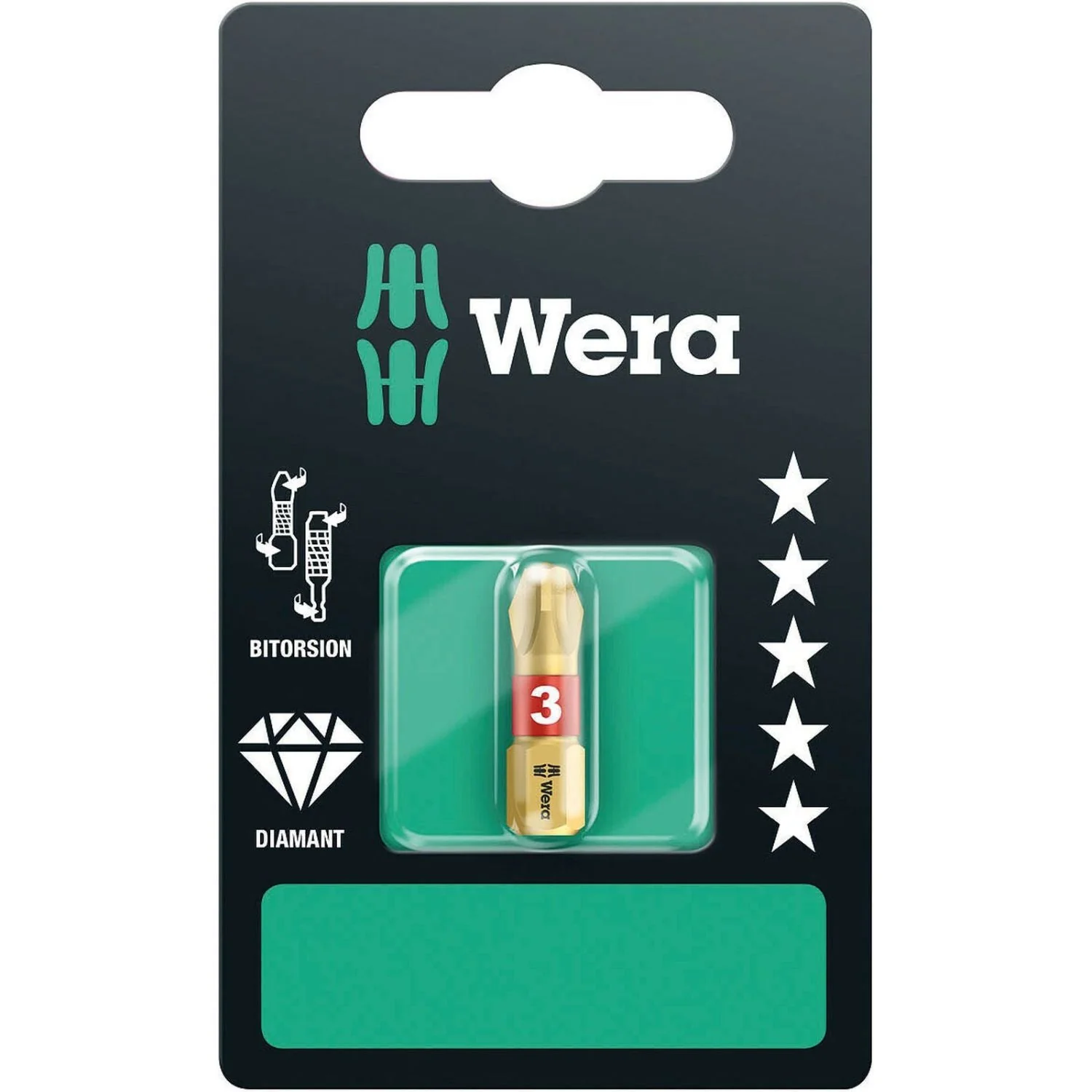 Wera 851/1 Bdc SB Bit, Ph 3x25-mm. - Image 1