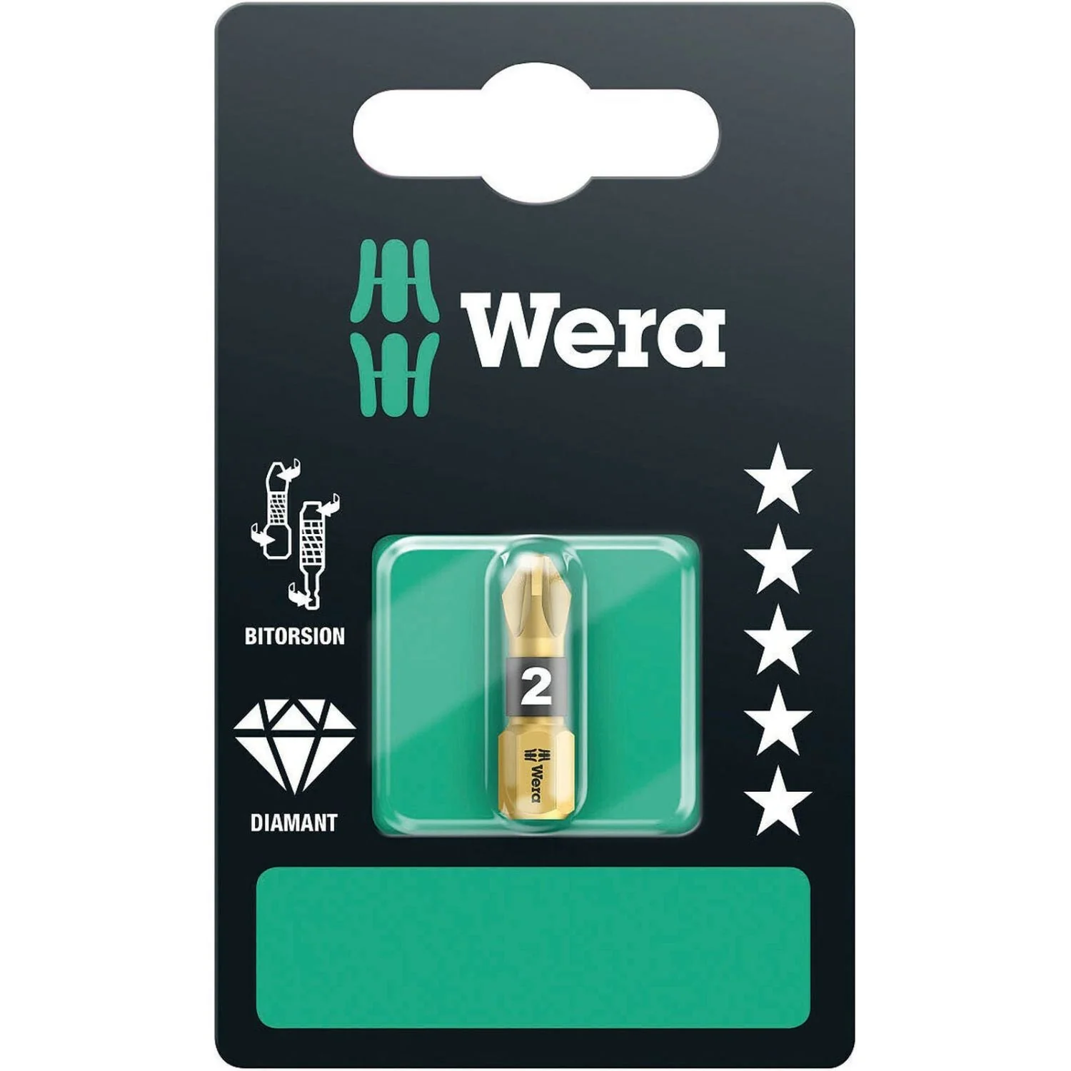 Wera 855/1 Bdc SB Bit, Pz 2x25-mm. - Image 1