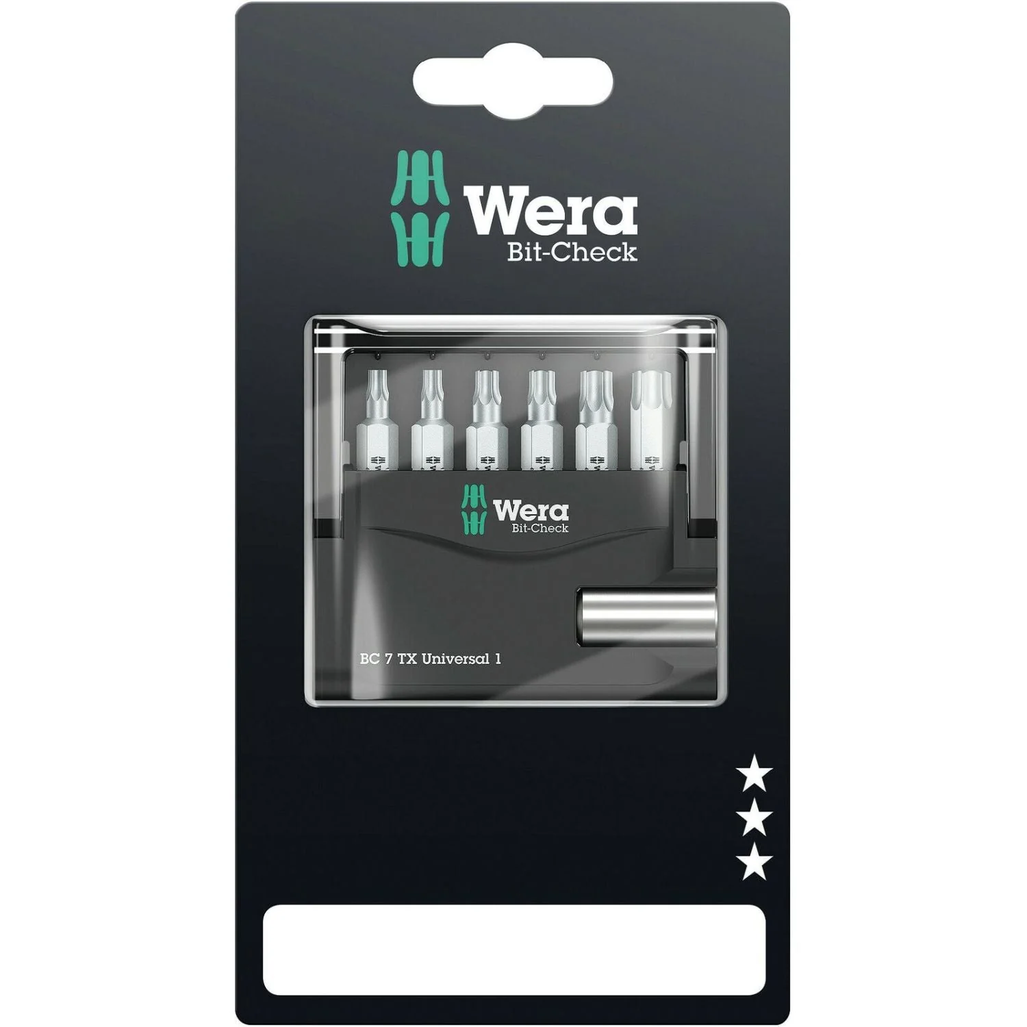 Wera Bit-Check 7 Torx Universal 1 SB, 7-Pieces - Image 1
